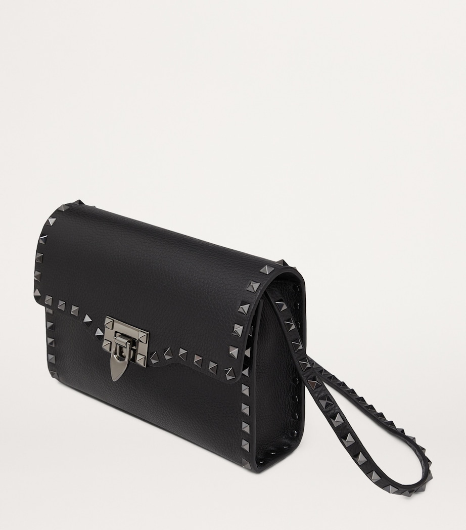 Small Leather Rockstud Shoulder Bag 0NO Image 5