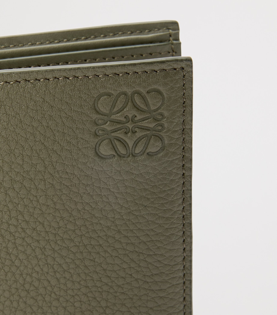 Leather Bifold Wallet KHAKI GREEN Image 5