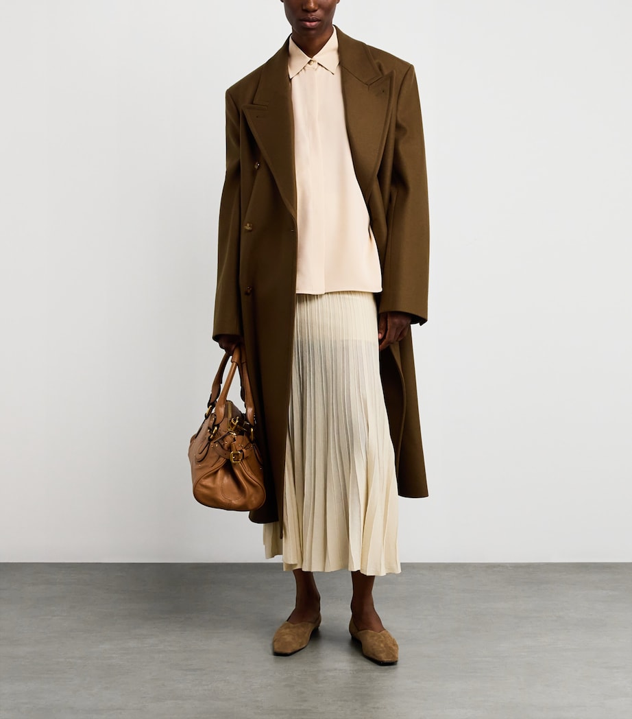 Silk Embroidered Shirt BEIGE Image 2