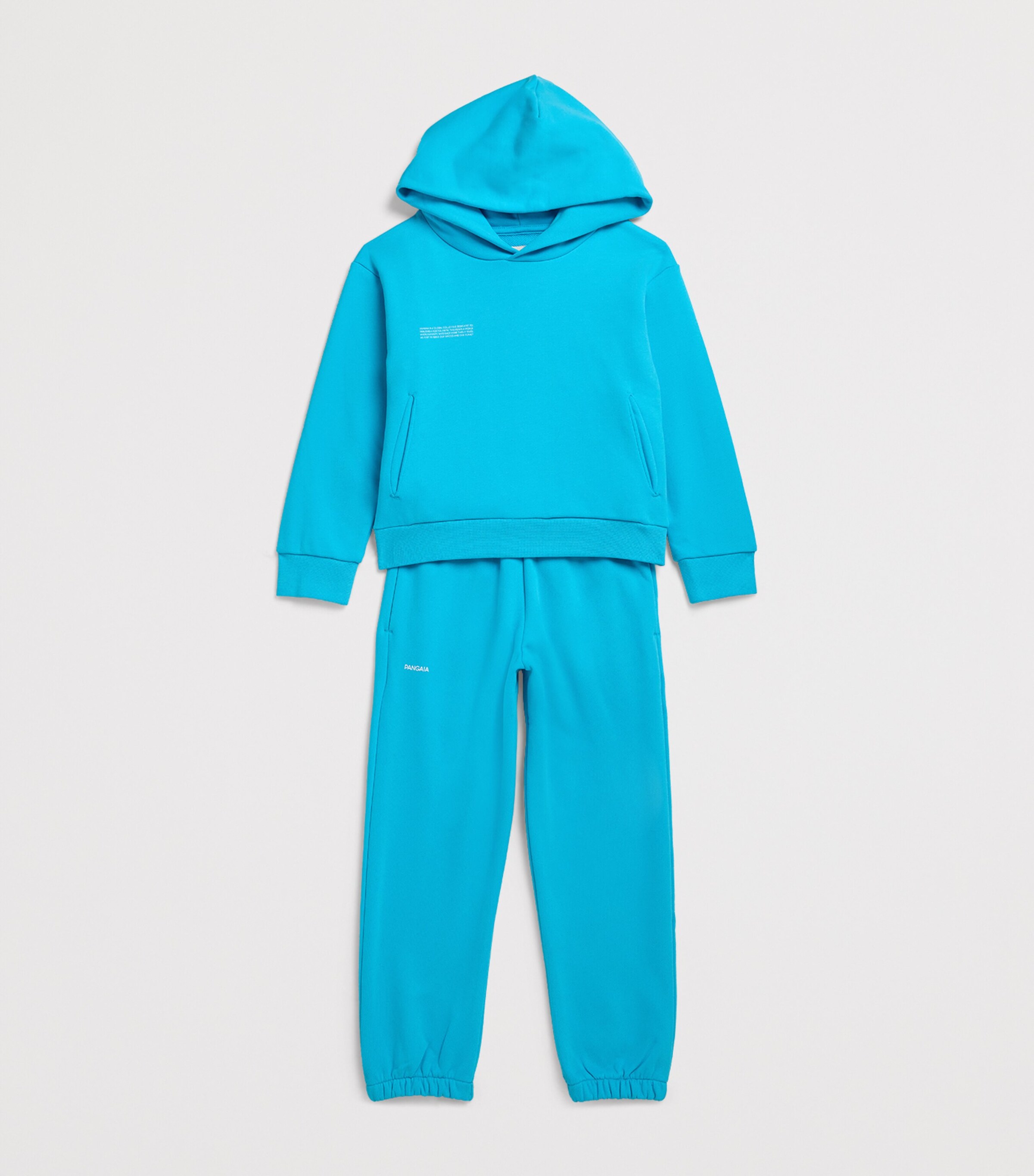 Pangaia Kids Organic Cotton 365 Sweatpants (3-12 Years) Turquoise Image 3