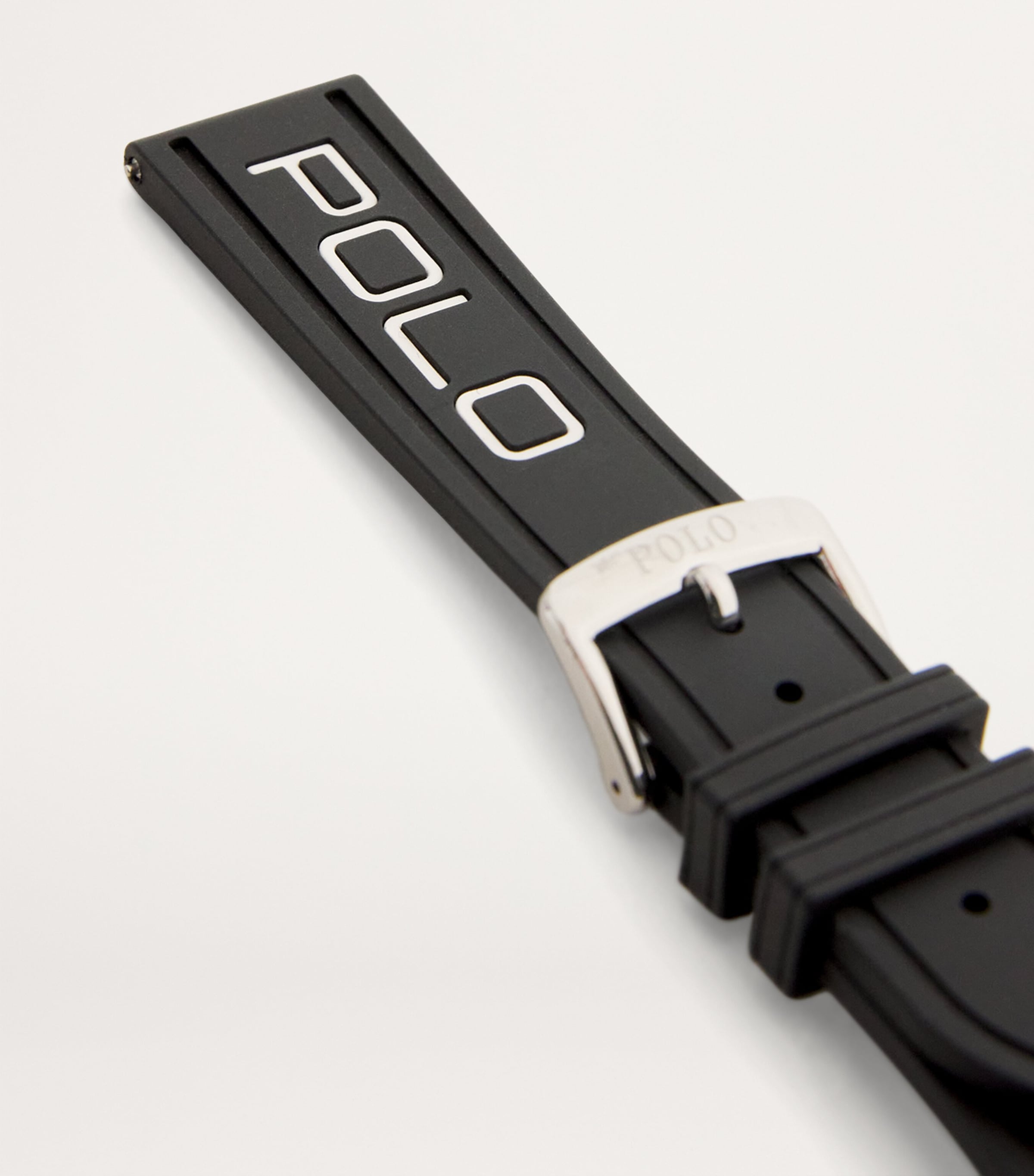 Polo Ralph Lauren Logo Watch Strap Blk/wht Image 2
