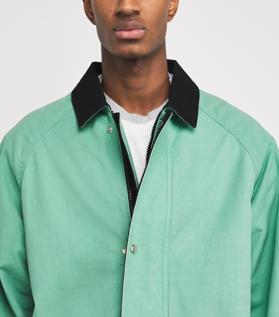 The Row Mens Diano Cotton Work Jacket Lagoon Image 5