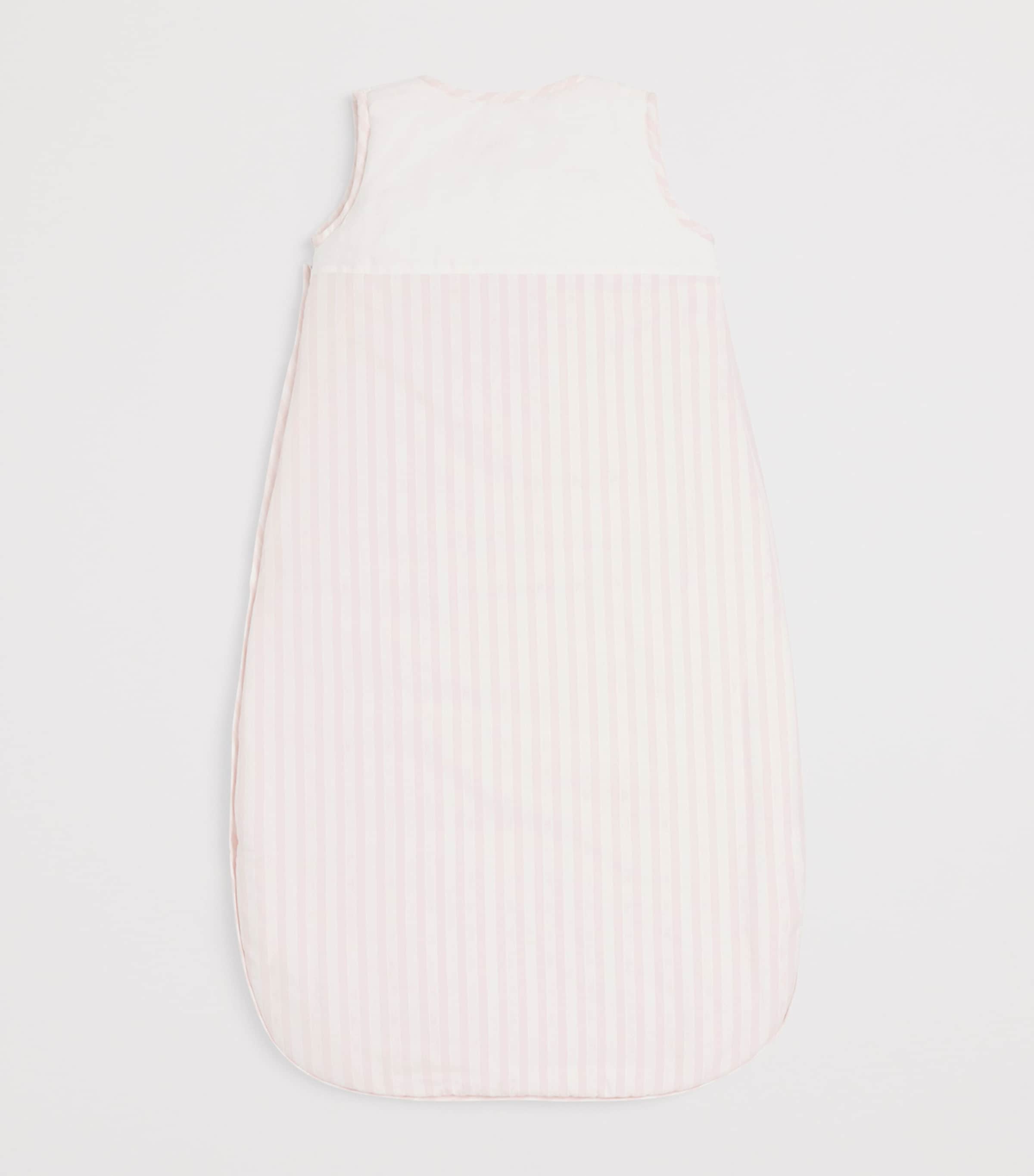 Cotton Padded Stripe Sleeping Bag PINK Image 5