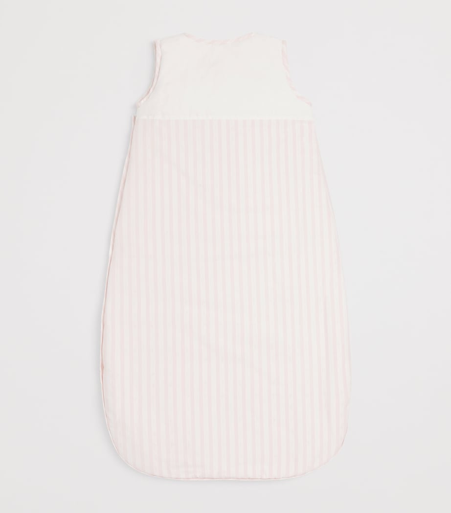 Cotton Padded Stripe Sleeping Bag PINK Image 5