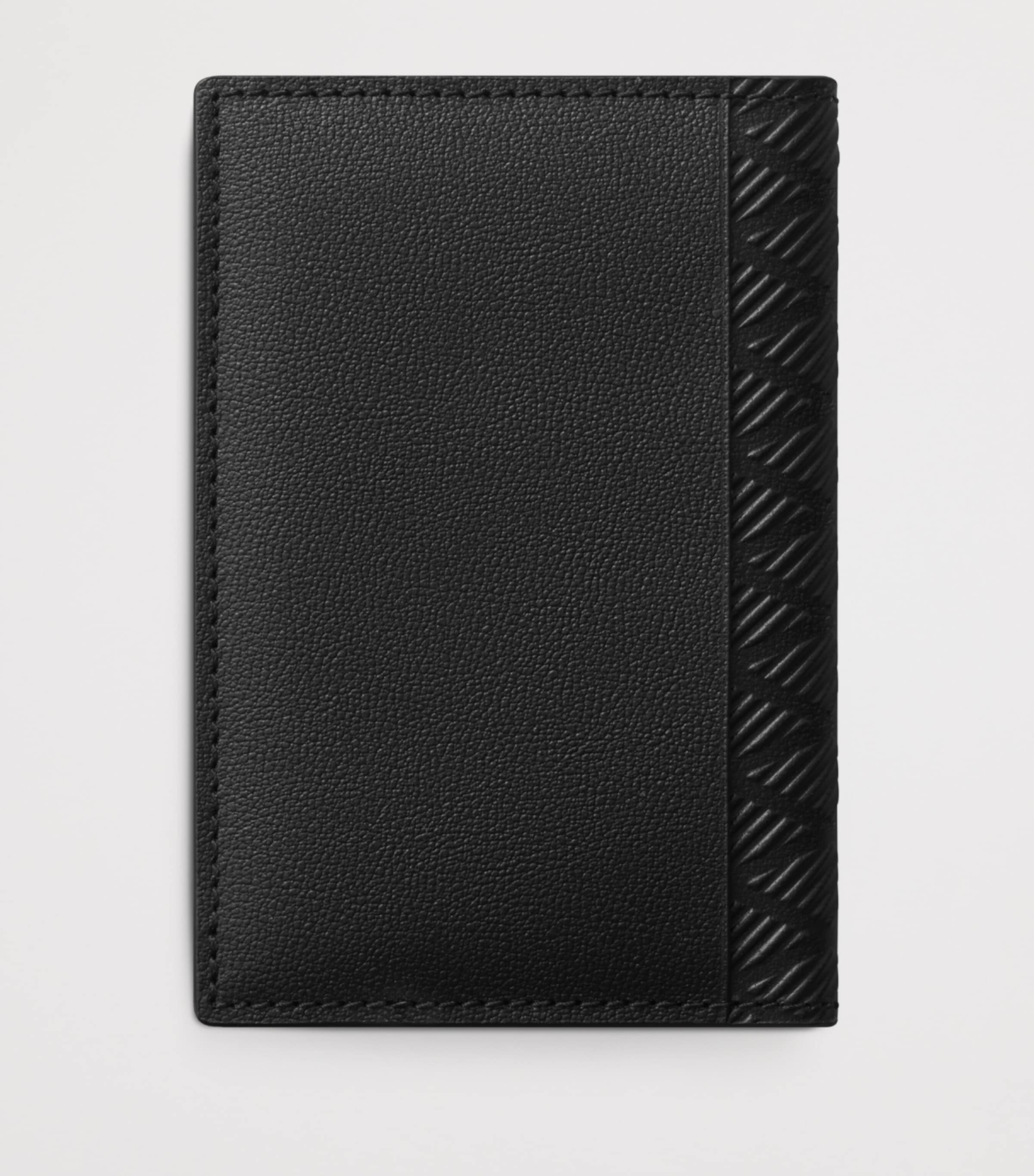 Leather Losange Gadroom Bifold Card Holder BLACK Image 5