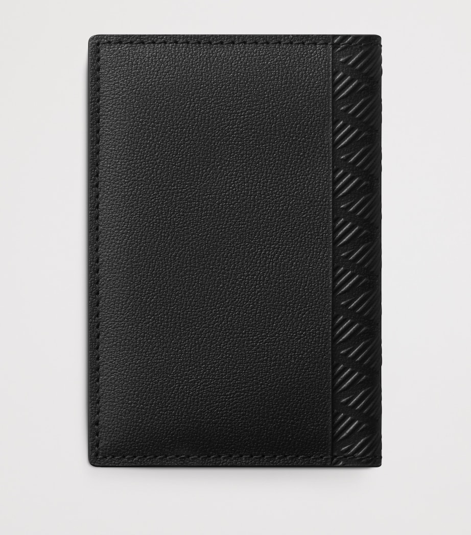 Leather Losange Gadroom Bifold Card Holder BLACK Image 5