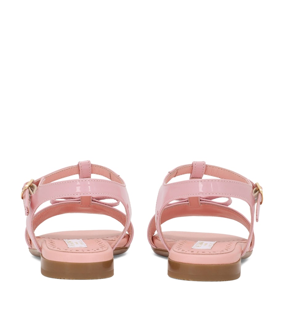 Leather DG Logo Sandals 80416-PINK 1 Image 2