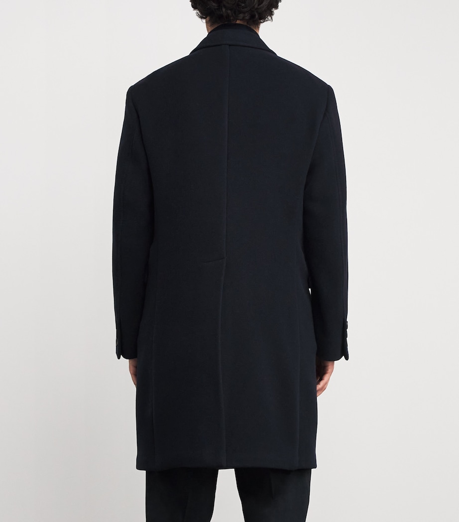 Double-Breasted Overcoat BLU Image 4