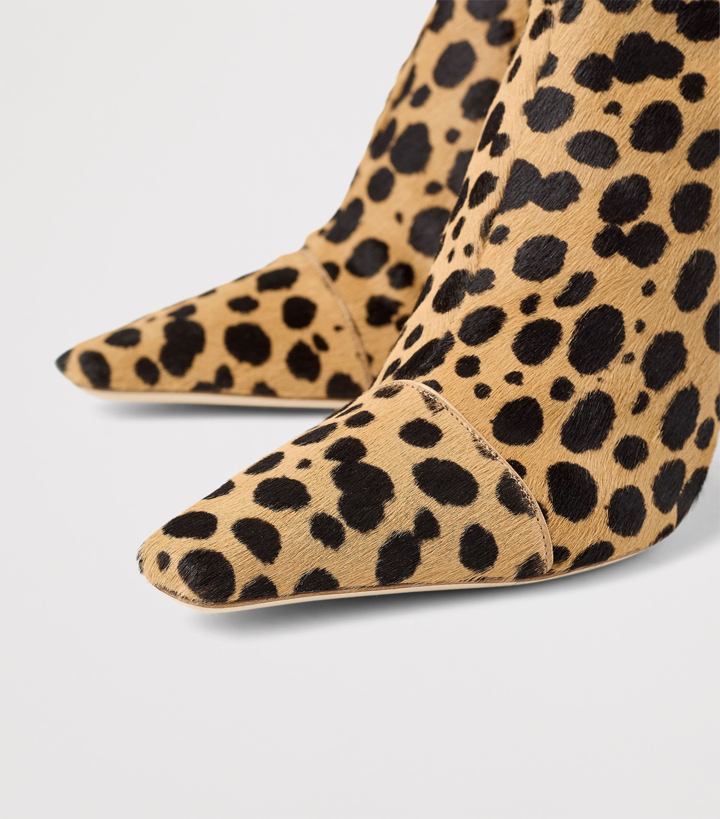 x Conner Ives Gloria 85 Pony Hair Cheetah Knee-High Boots NATURAL MIX Image 4