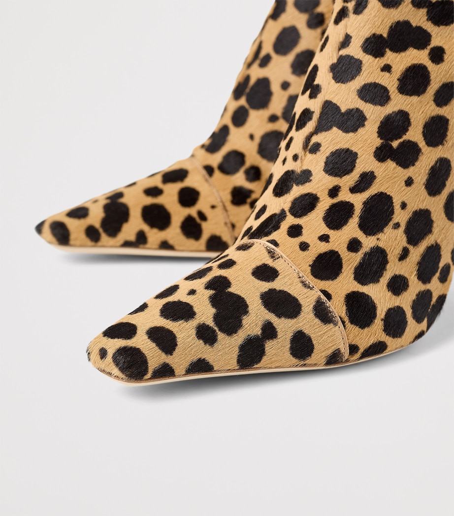 x Conner Ives Gloria 85 Pony Hair Cheetah Knee-High Boots NATURAL MIX Image 4
