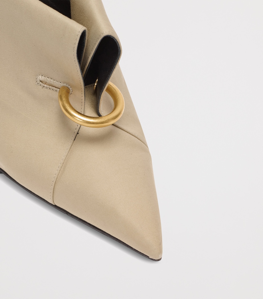 Pierced Heeled Mules 75 0AN SABLE Image 7