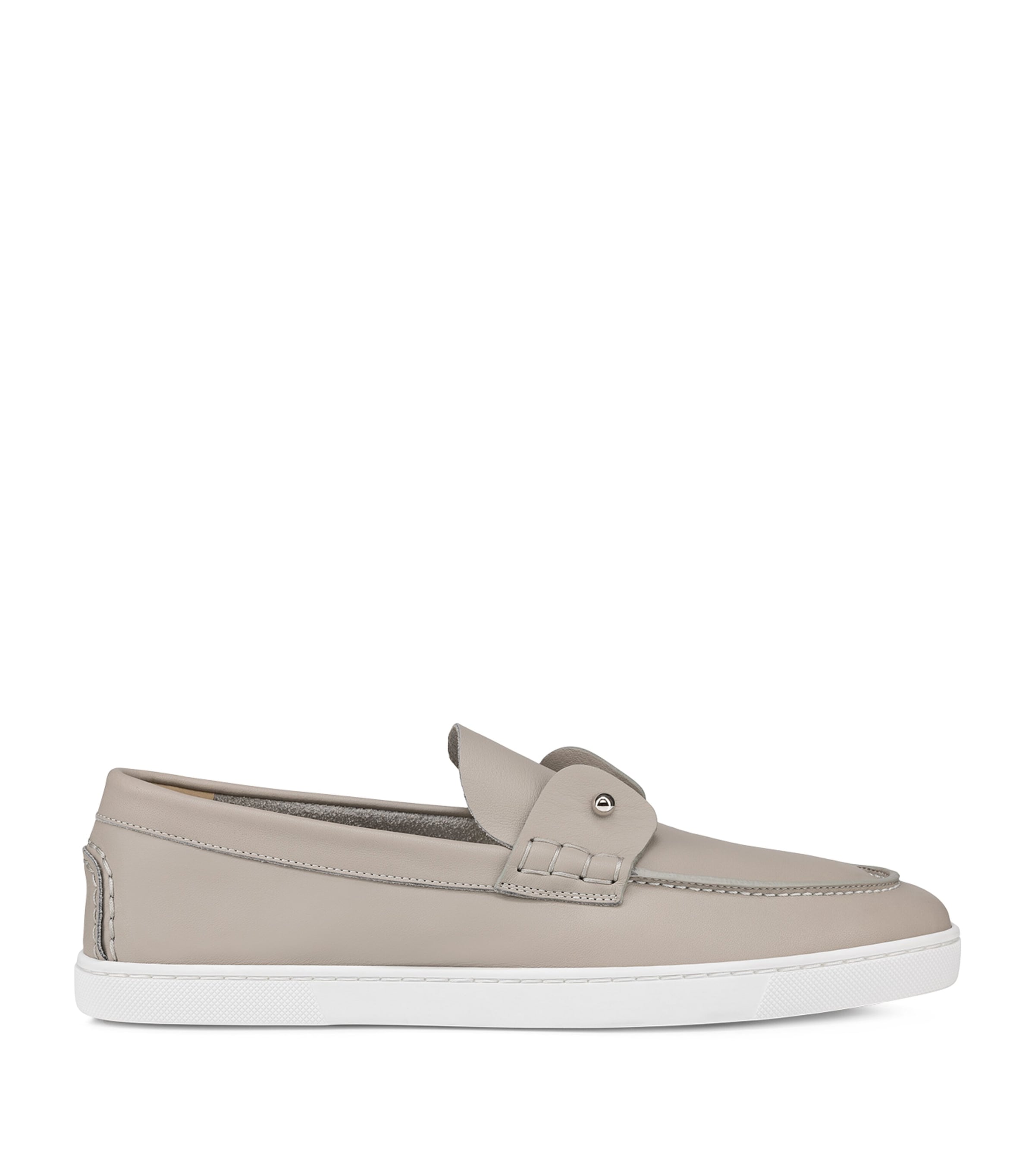 CHRISTIAN LOUBOUTIN CHAMBELIBOAT LEATHER LOAFERS