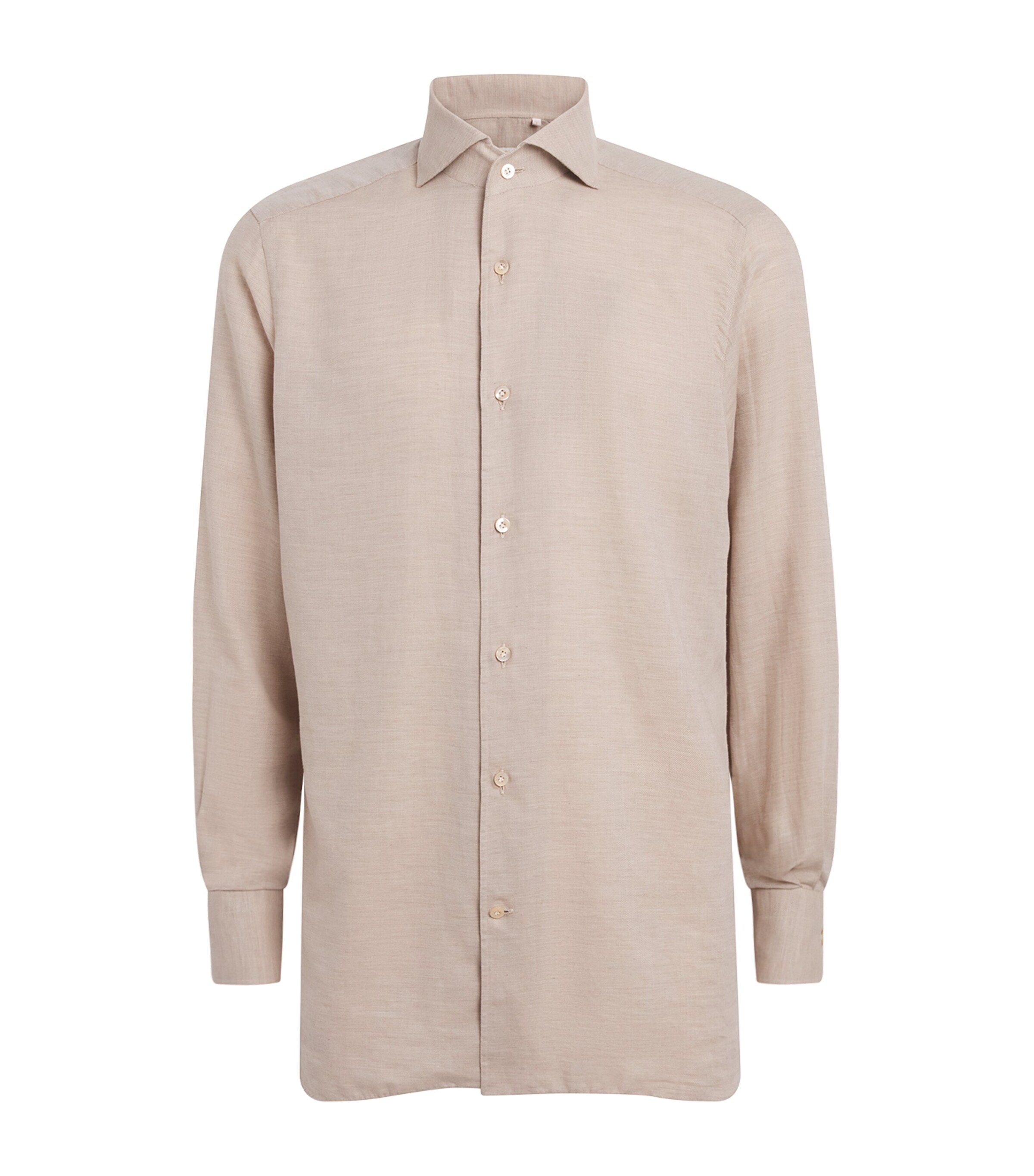 100hands Cotton-cashmere Shirt In Beige