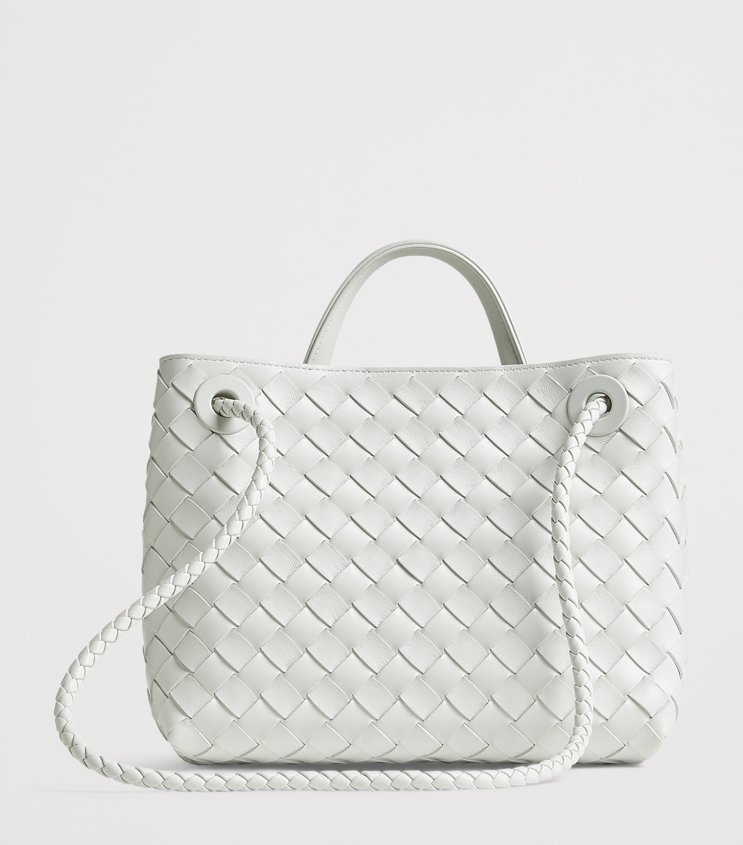 Small Intrecciato Leather Andiamo Top-Handle Bag 1951 Image 4