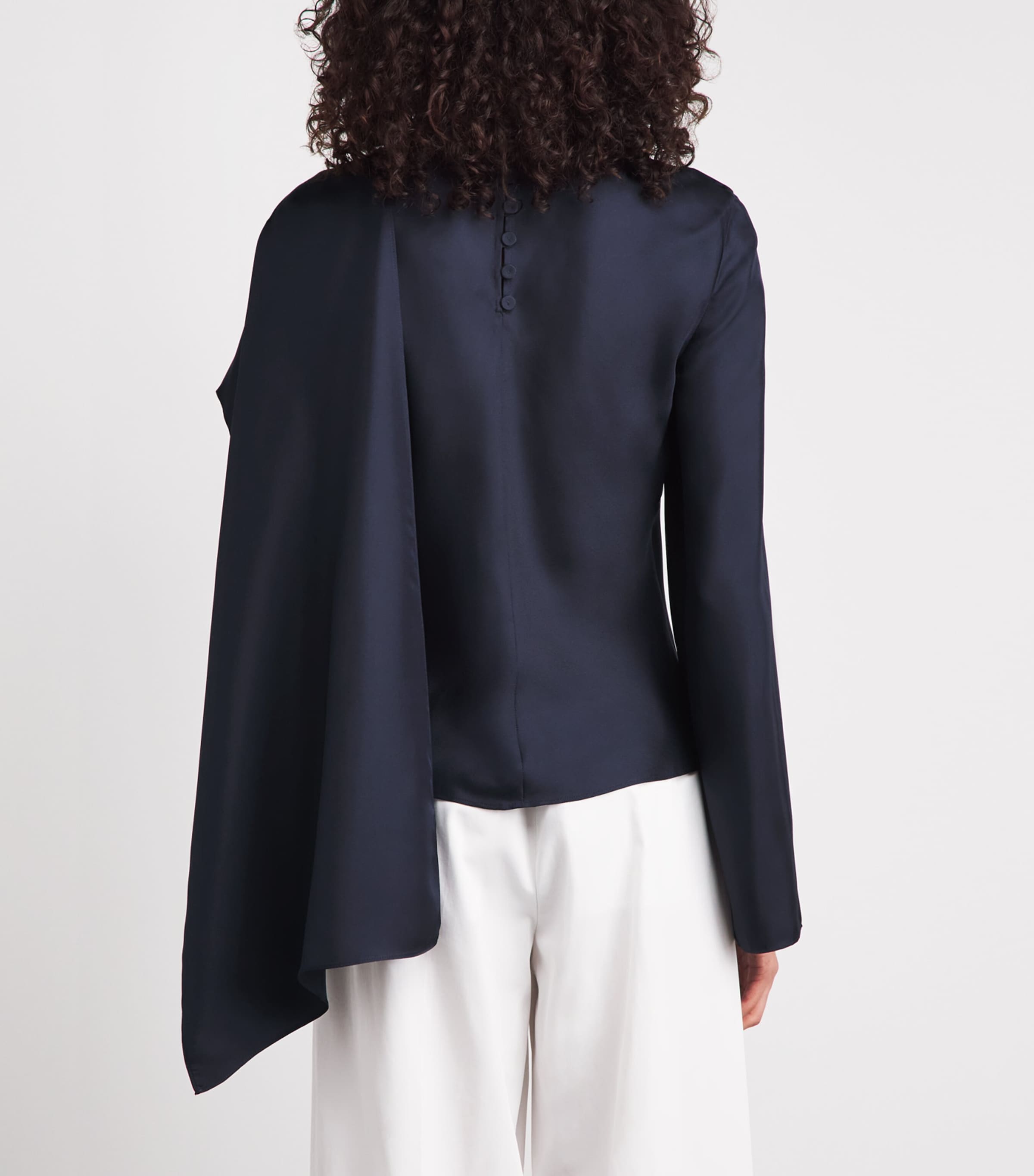 Róhe Womens Silk Foulard Top Night Image 5