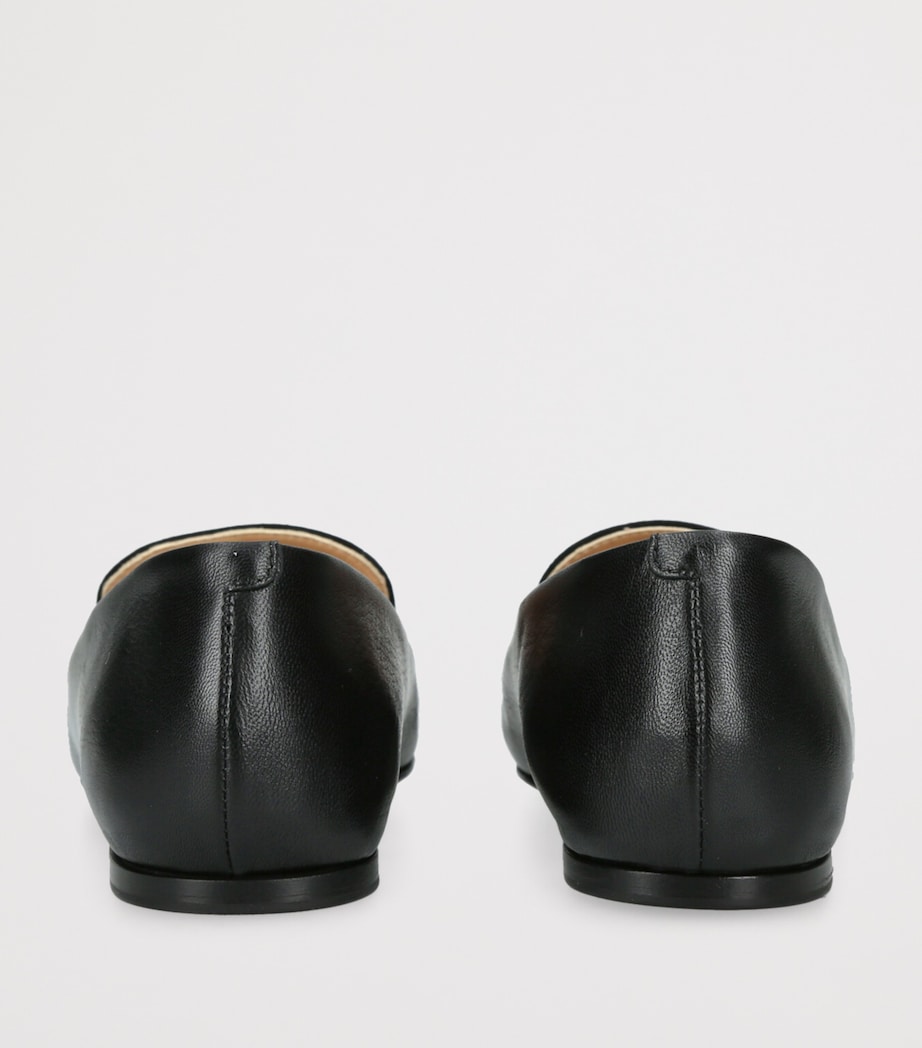 Leather Aveda Flats BLACK Image 2