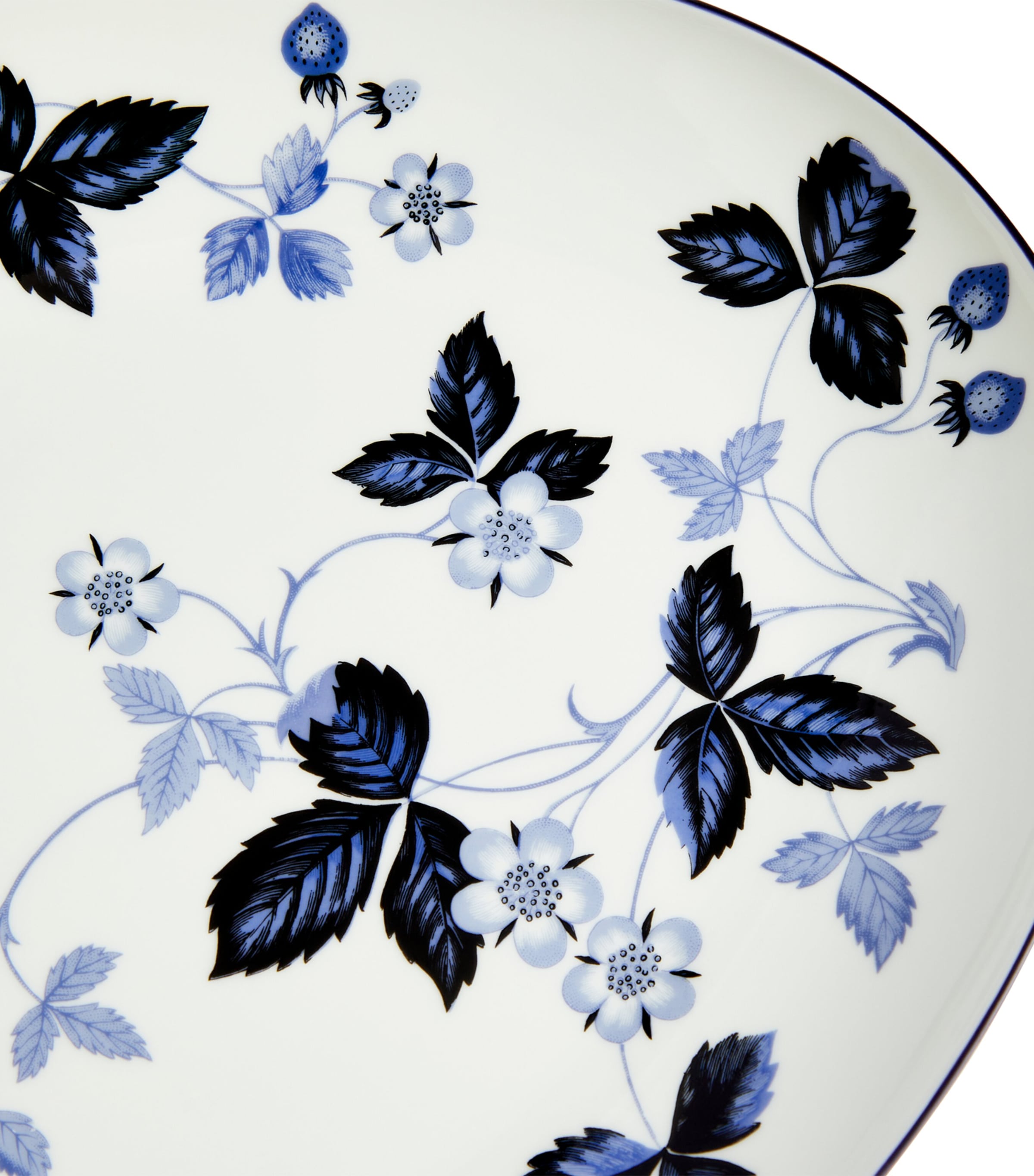 Wild Strawberry Inky Blue Oval Plate (30cm) MULTI Image 3
