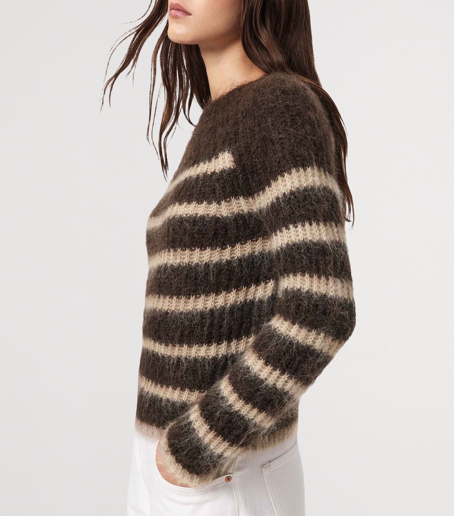Wool-Blend Stripe Riga Sweater BTTLE BROWN/BARLEY Image 5
