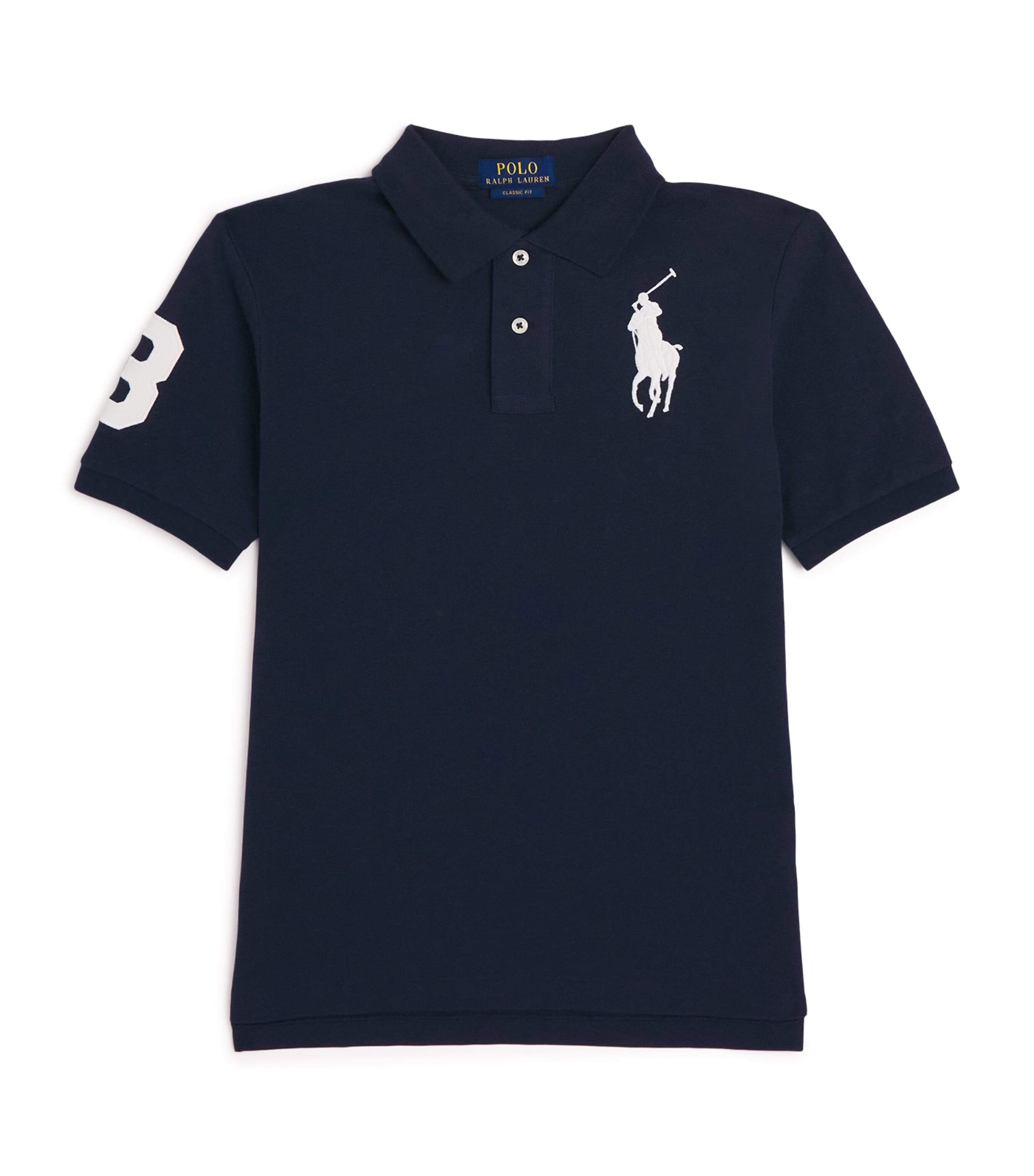 Ralph Lauren Kids' Cotton Big Polo Pony Polo Shirt In Blue