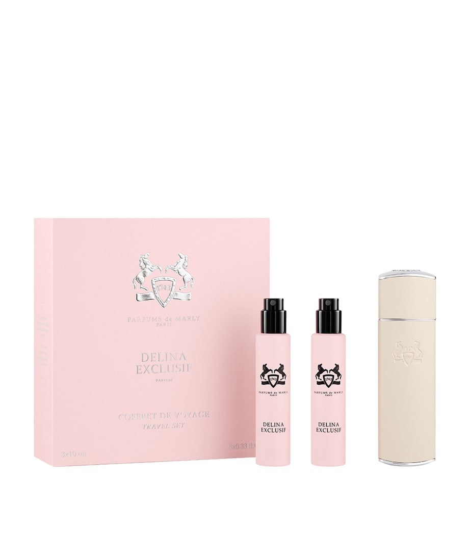 Delina Exclusif Eau De Parfum Sprays and Case Travel Set (3 x 10ml) NO COLOUR Image 1