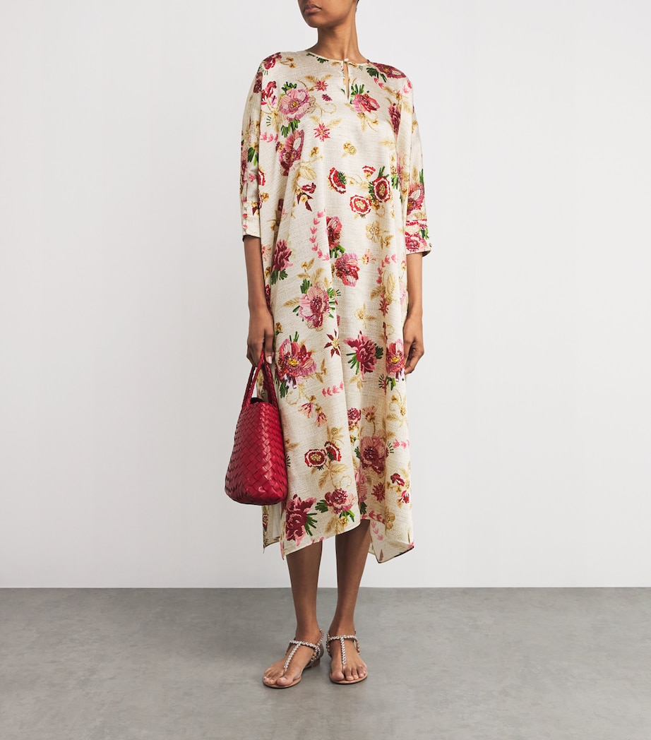 Printed Zante Midi Kaftan FARINIFERA AOP PINK Image 2