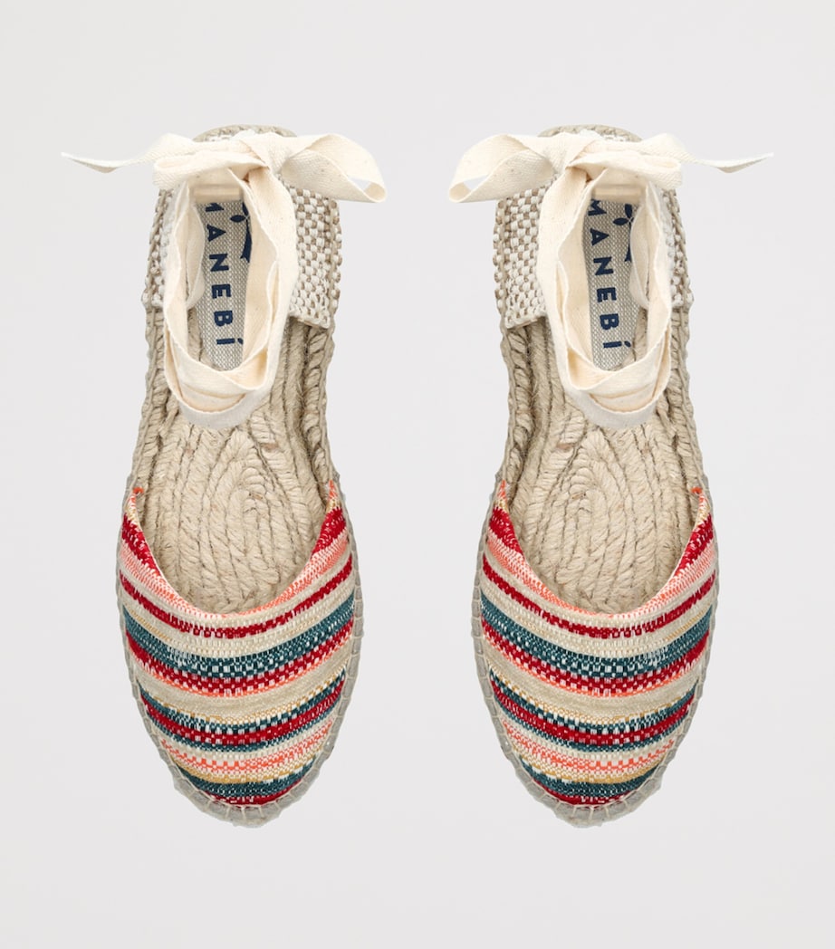 Manebi Cotton Stripe Hamptons Espadrilles Mult/other Image 4