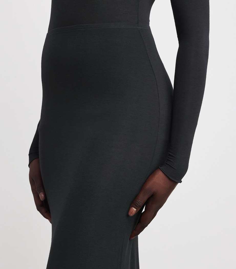 Sheer Modal Maxi Skirt ONYX Image 6