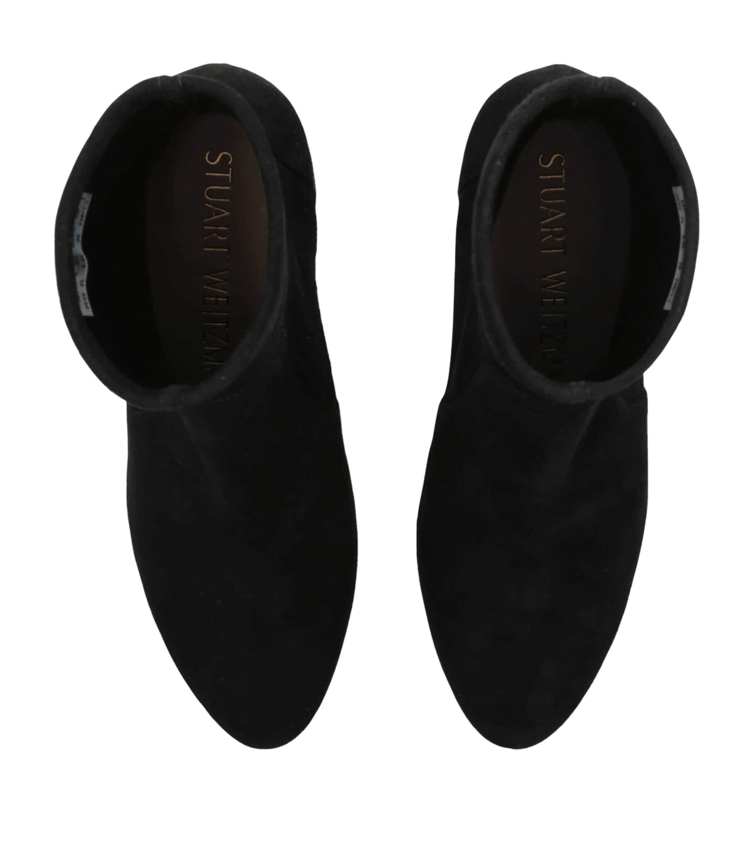 Suede Yuliana Ankle Boots 60 BLACK Image 4