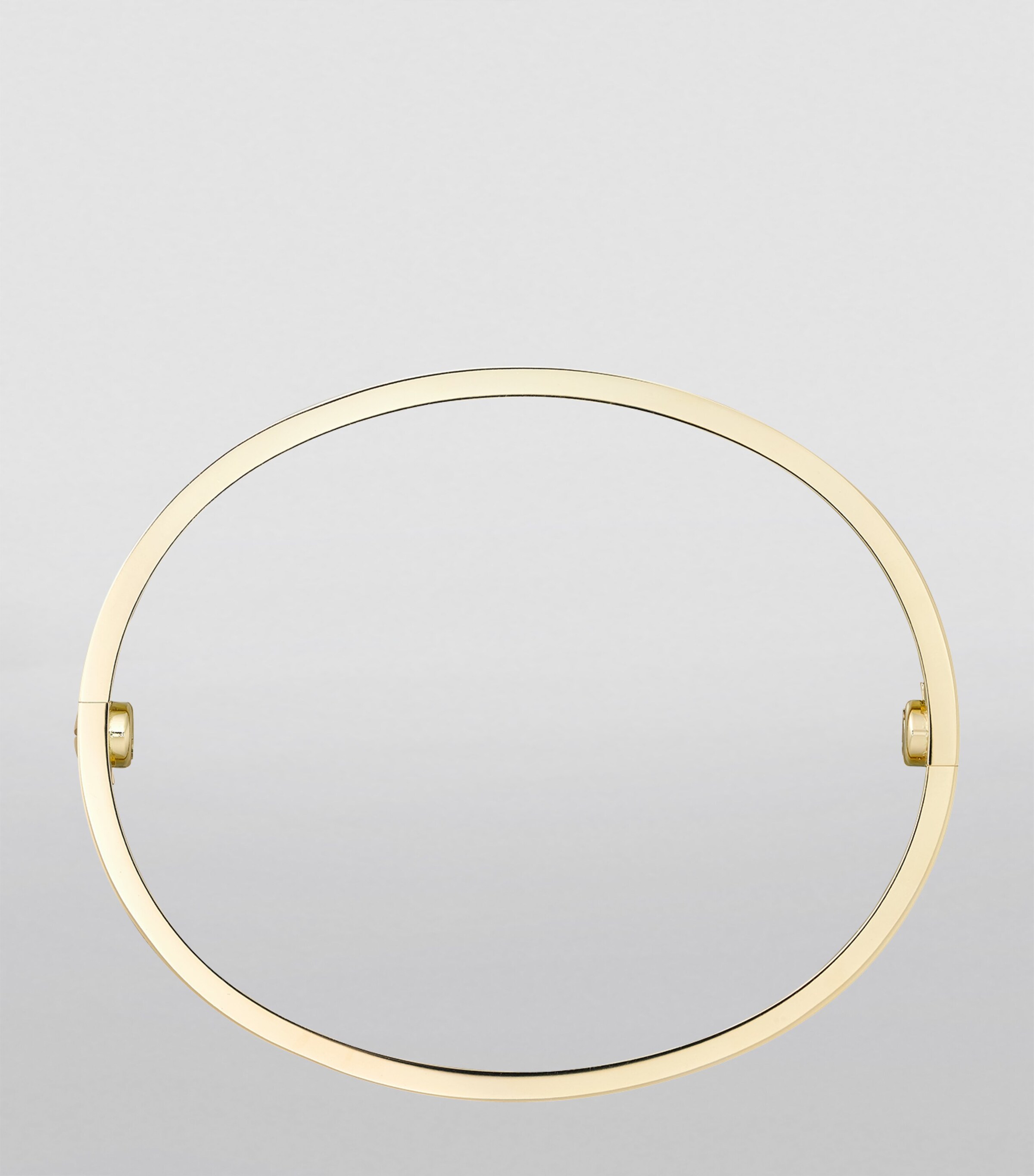LOVE Classic Yellow Gold Bracelet - Brushed Finish YELLOW GOLD Image 5