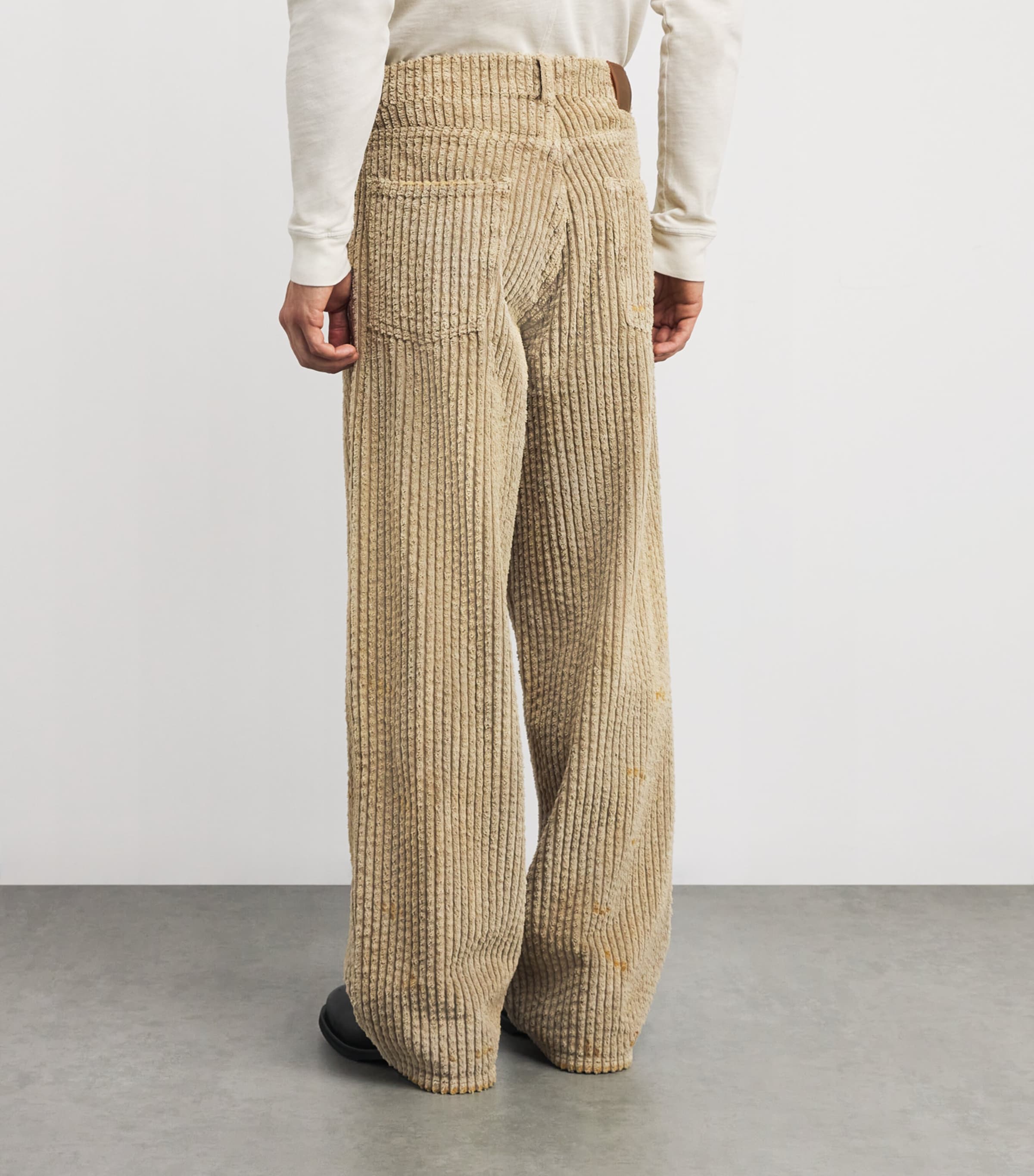 Corduroy Vast Cut Trousers TIRED TEDDY WASH Image 4