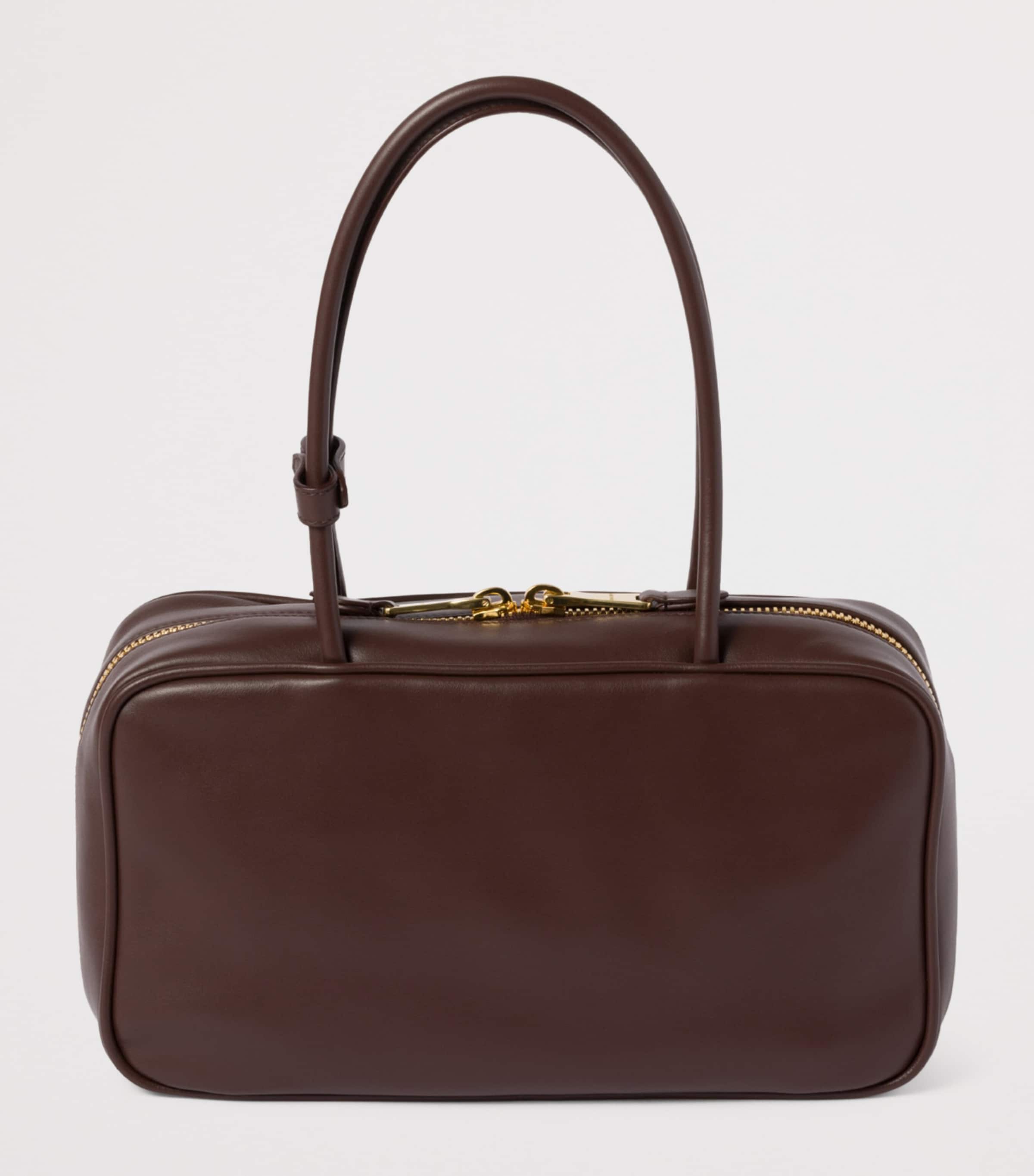 Leather Beau Top-Handle Bag F0NBL Image 4