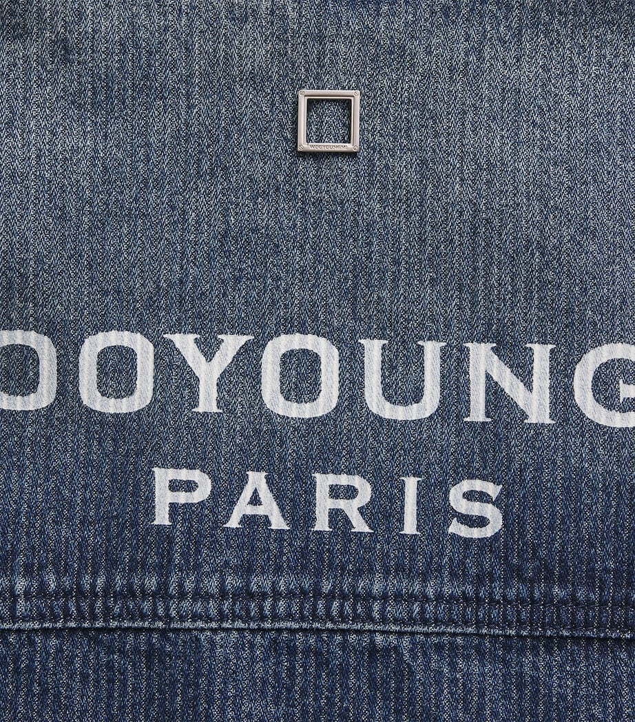 Denim Logo Shirt BLUE Image 5