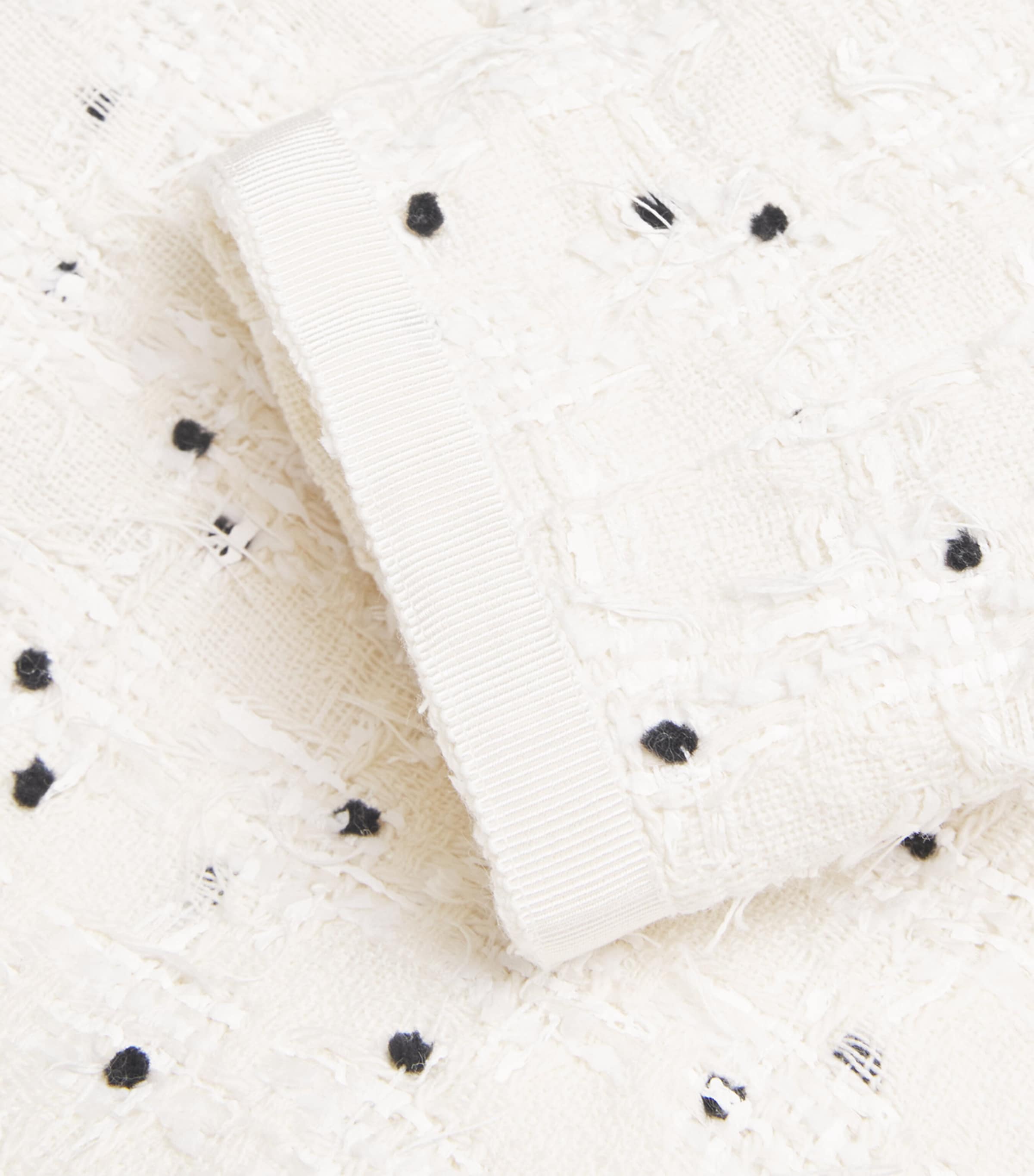 Cotton-Blend Polka-Dot Jacket M019 IVORY Image 5