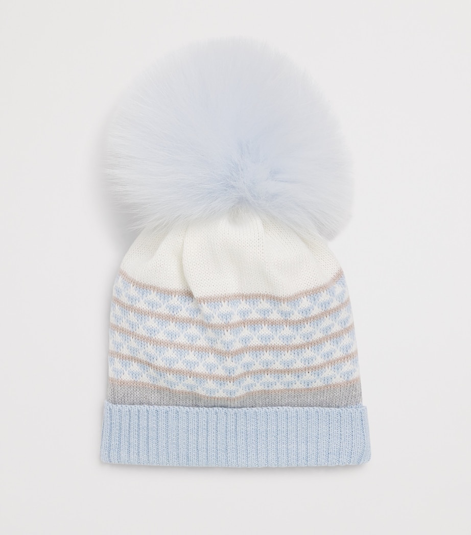 Wool-Blend Pom-Pom Hat OMUTA Image 2