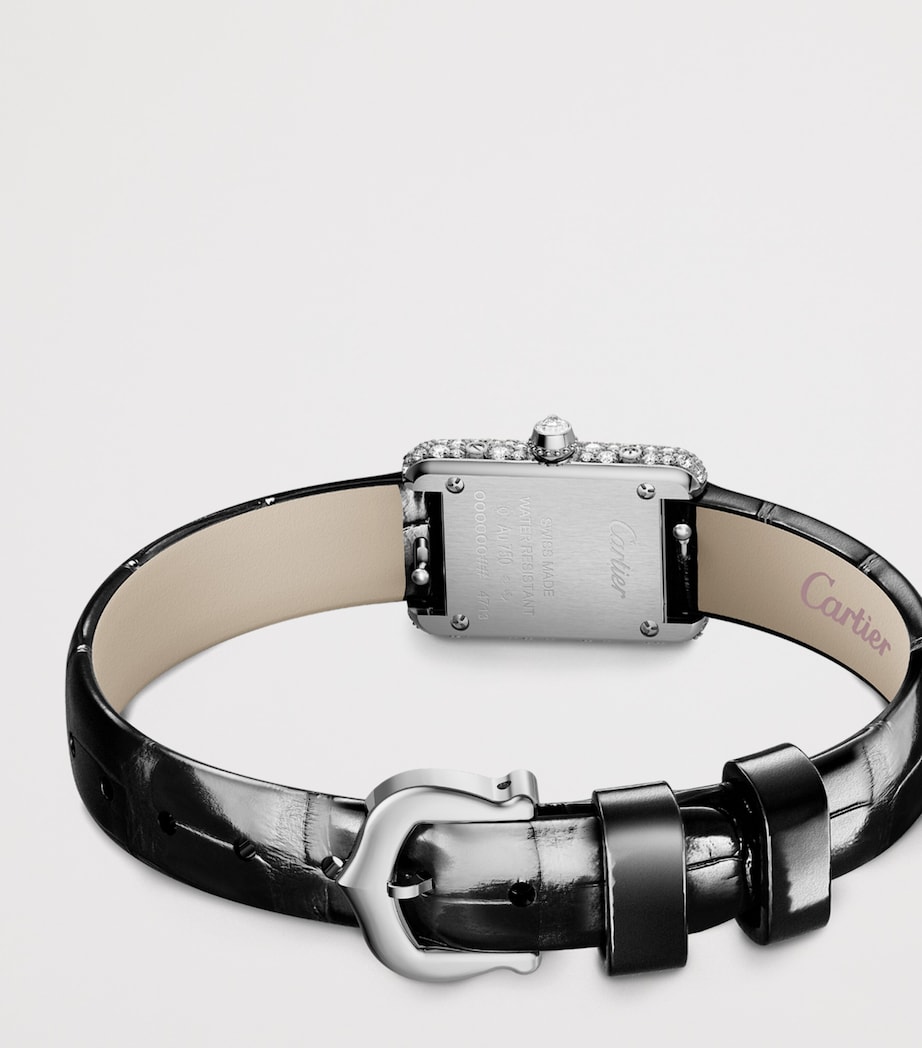 Cartier White Gold and Diamond Tank Louis Watch 16.5mm White Gold Image 4