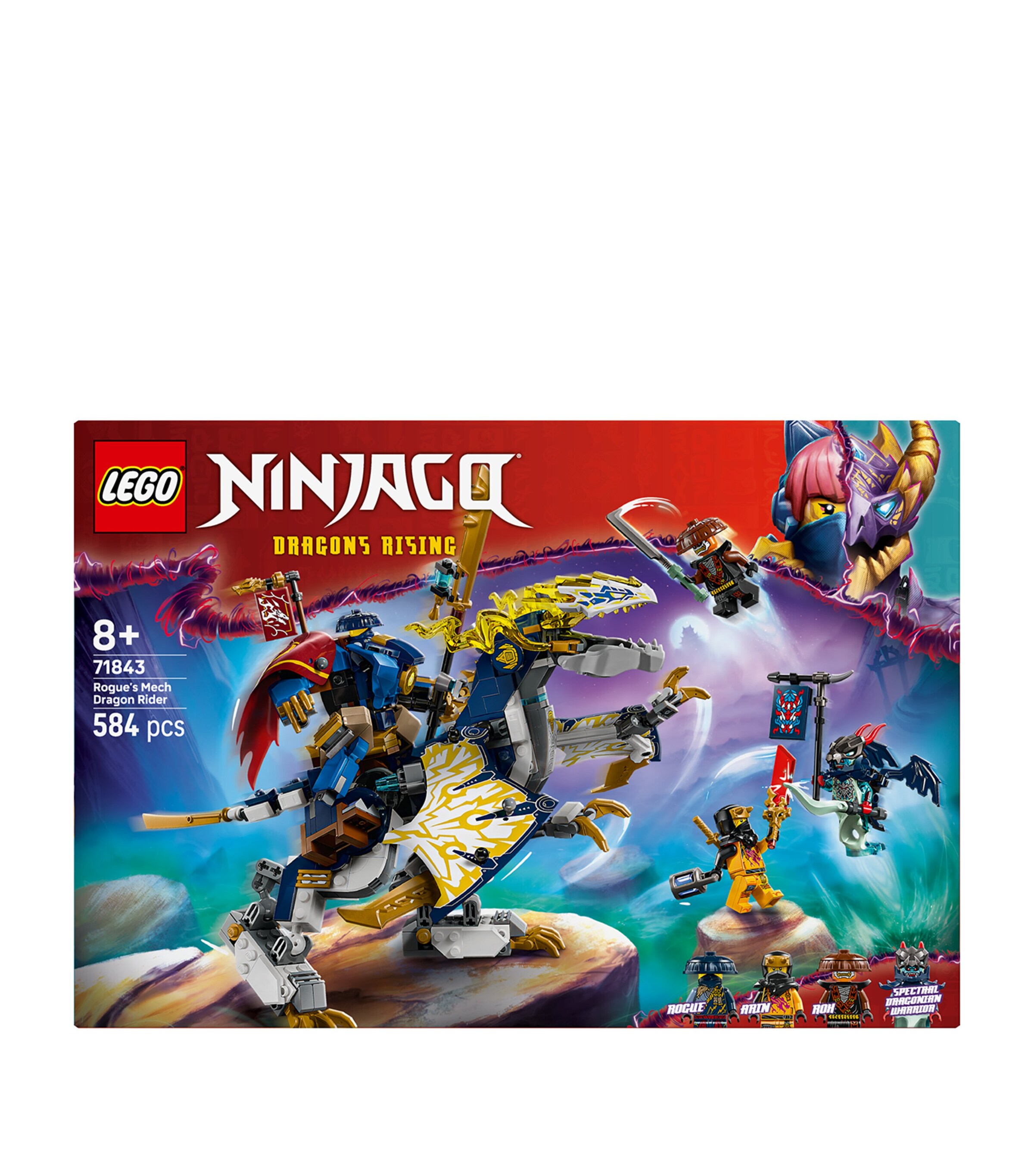 Lego Ninjago Rogue's Mech Dragon Rider 71843 | Harrods CA