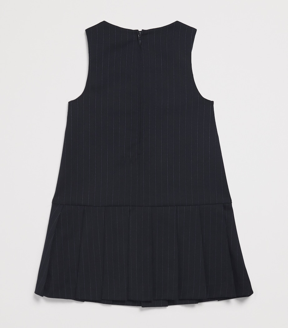 Pinstripe Pinafore Dress (4-14 Years) MB004 STR.BLUE/L.BLU Image 2