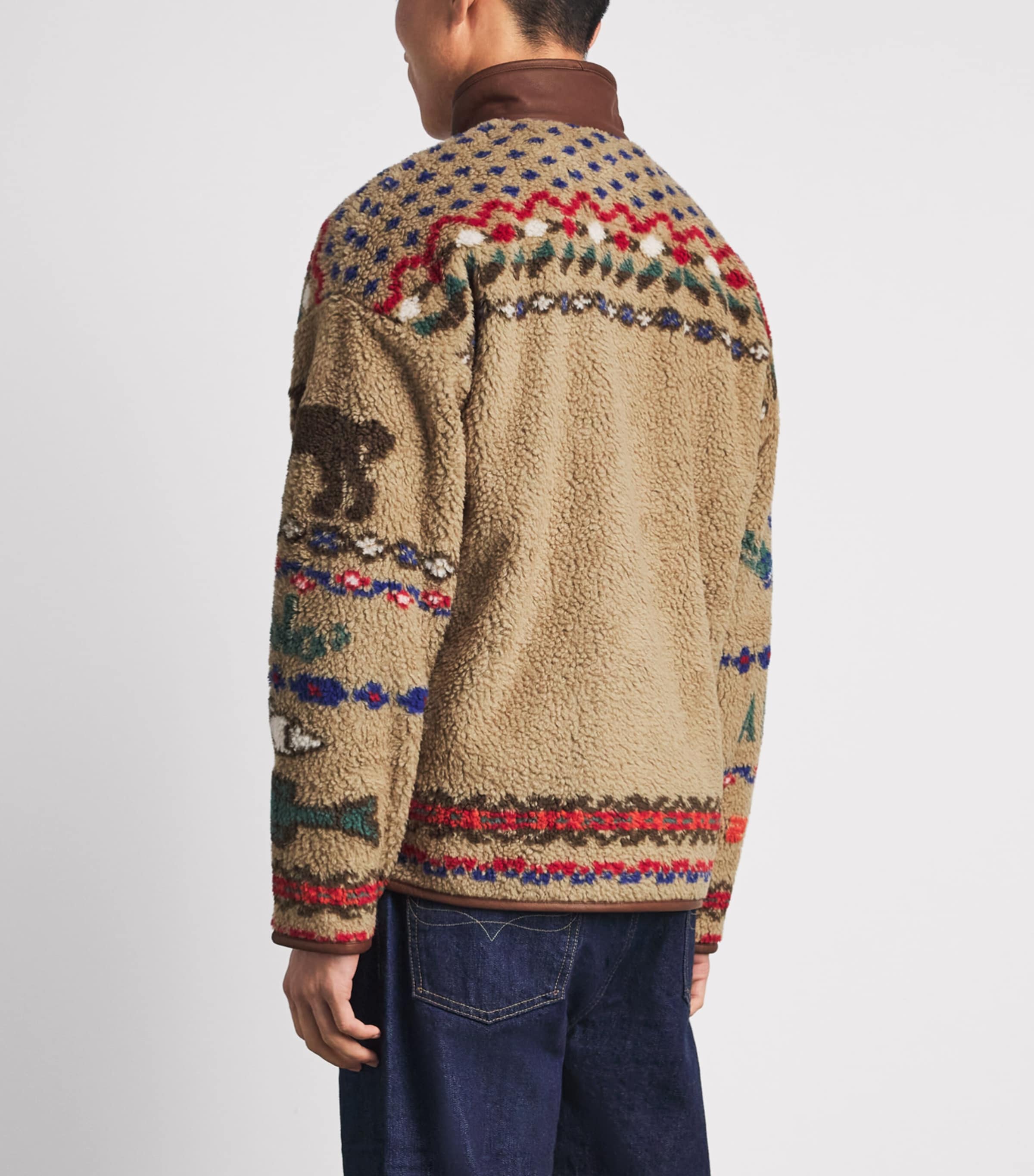 Polo Ralph Lauren Brown Pile Fleece Scenic Jacket | Harrods US
