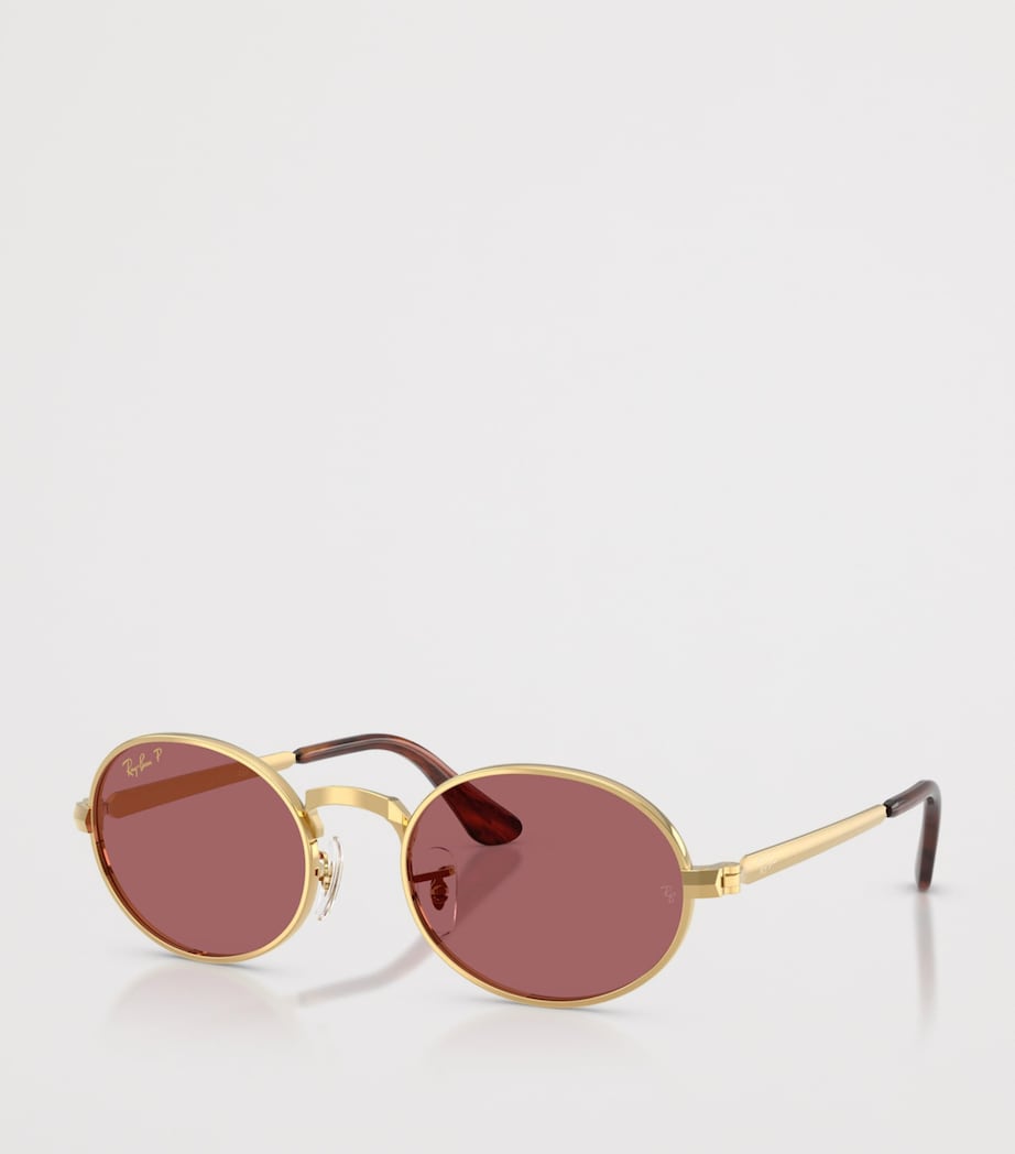 Ray-Ban By A$AP Rocky Oval Sunglasses Gold Image 2