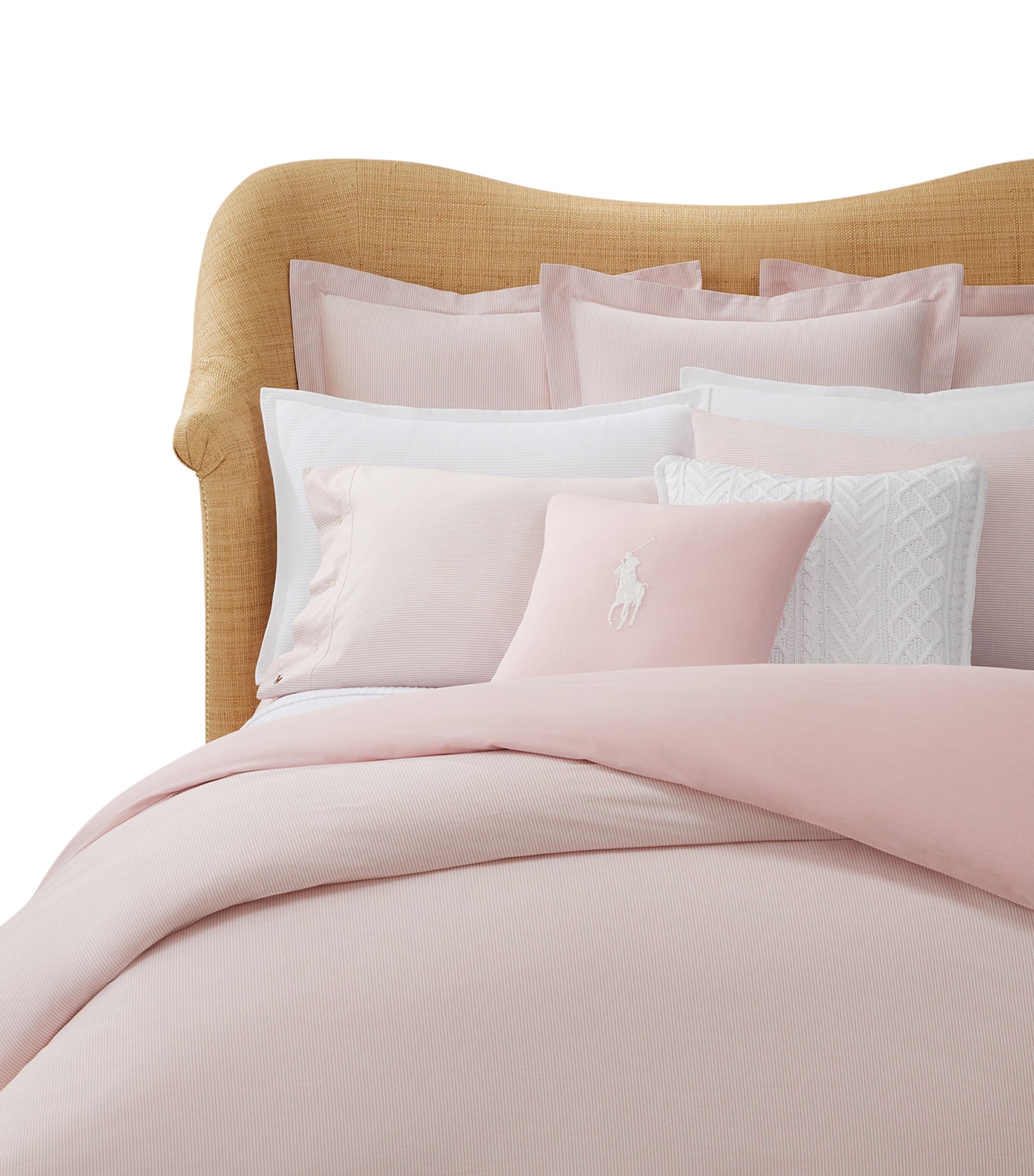 Ralph Lauren Oxford Square Pillowcase In Pink