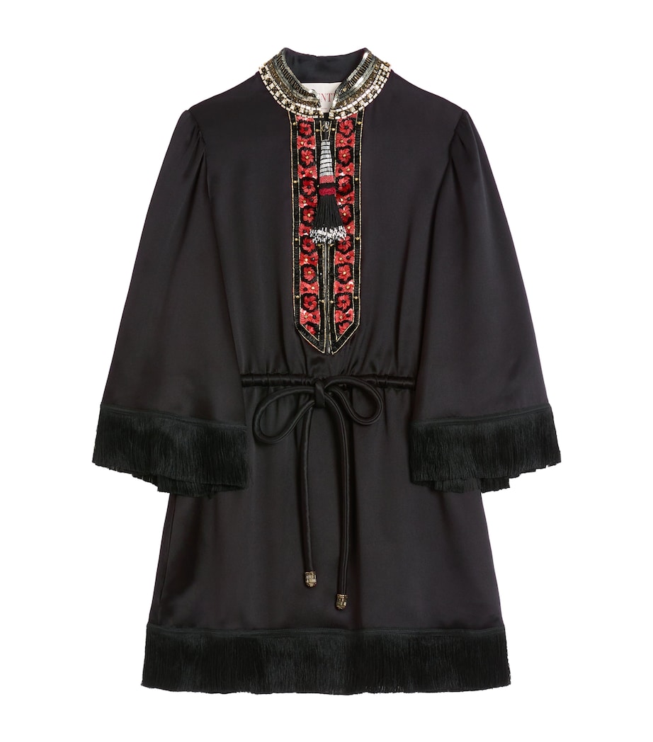Silk Fringe-Trim Top K92 Image 1