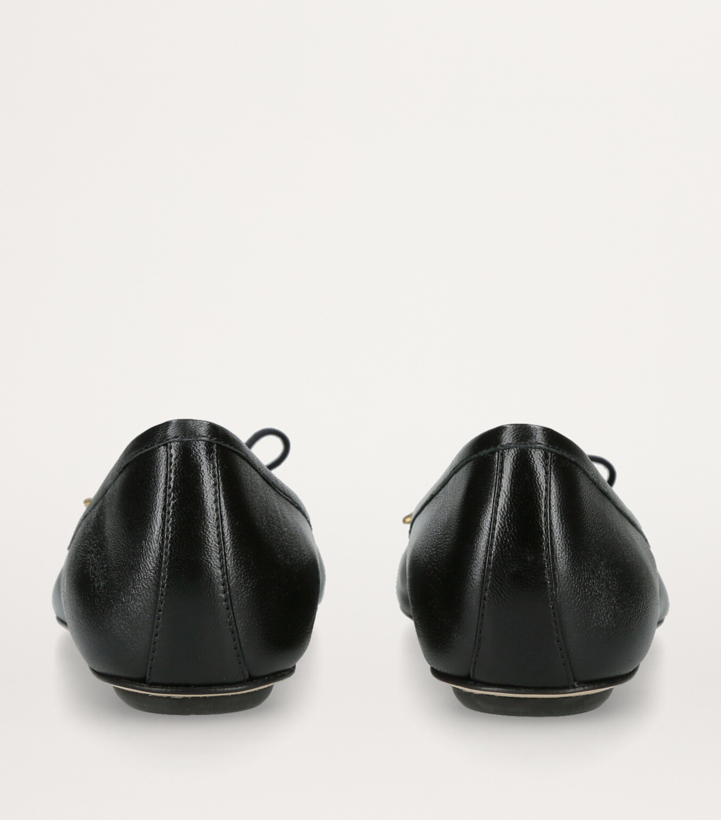 Leather Iris Ballet Flats BLACK Image 2