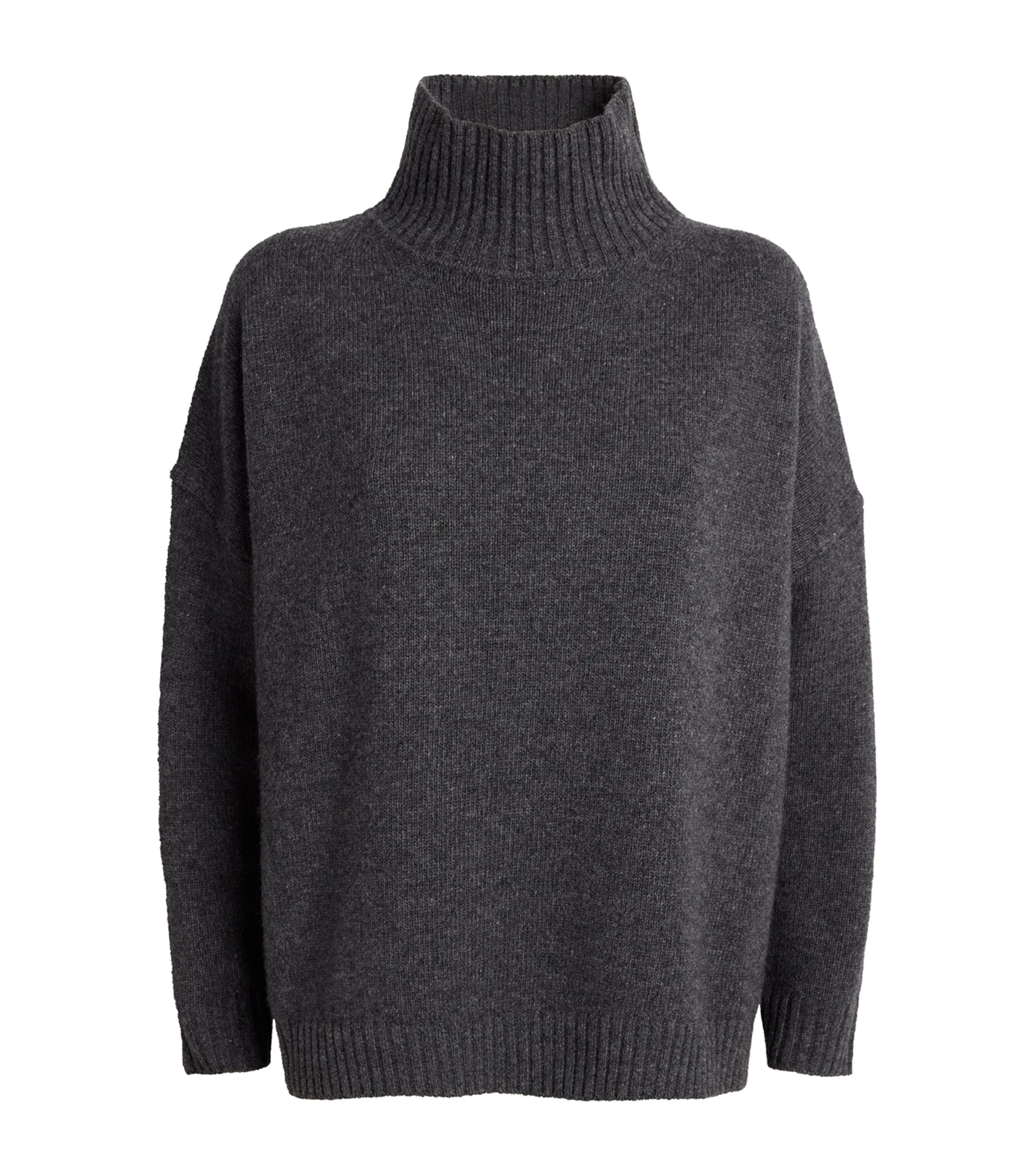 Shop Weekend Max Mara Virgin Wool Sweater In Grey