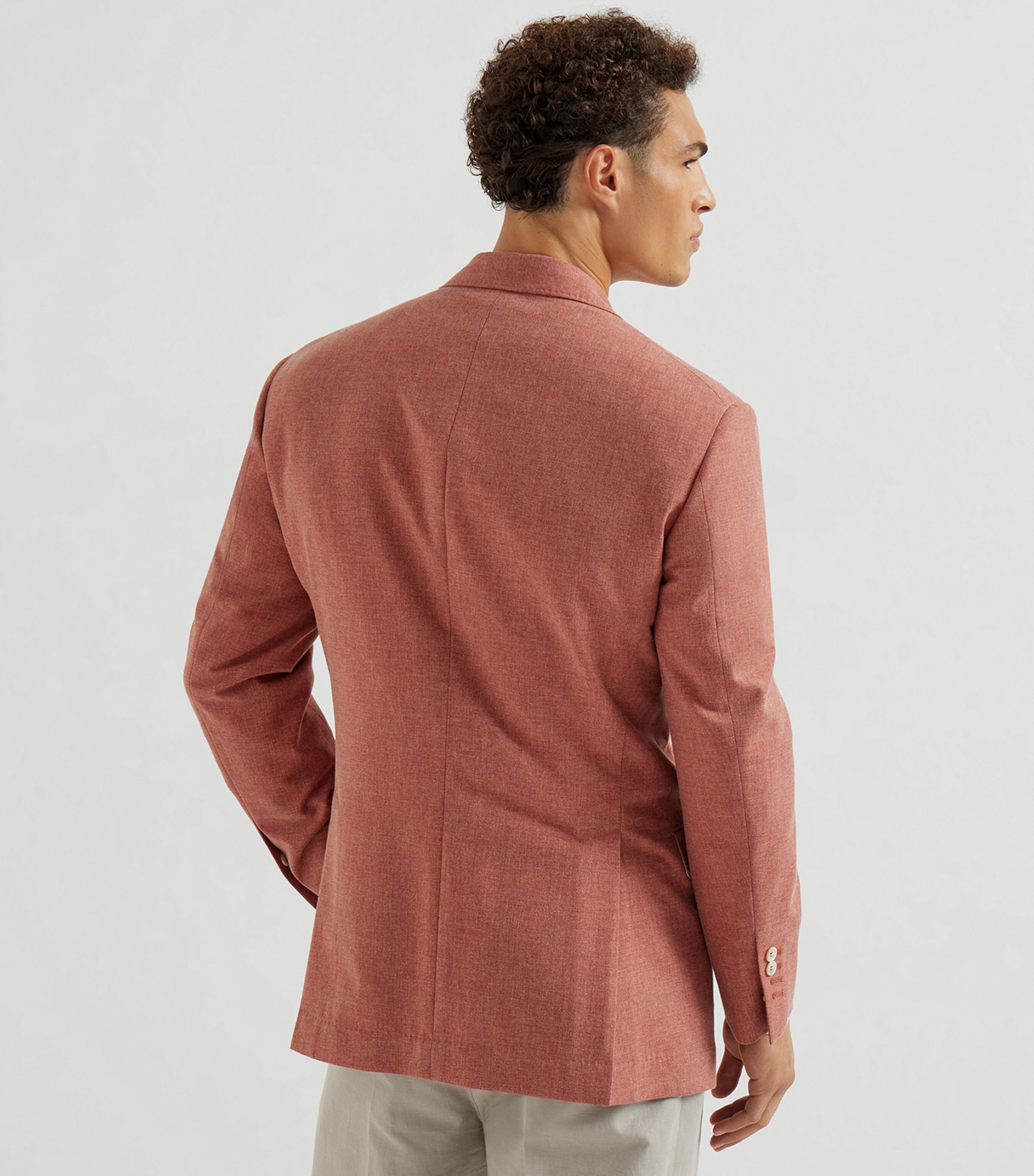 Brunello Cucinelli Mens Wool-Cotton-Silk Blazer Image 5