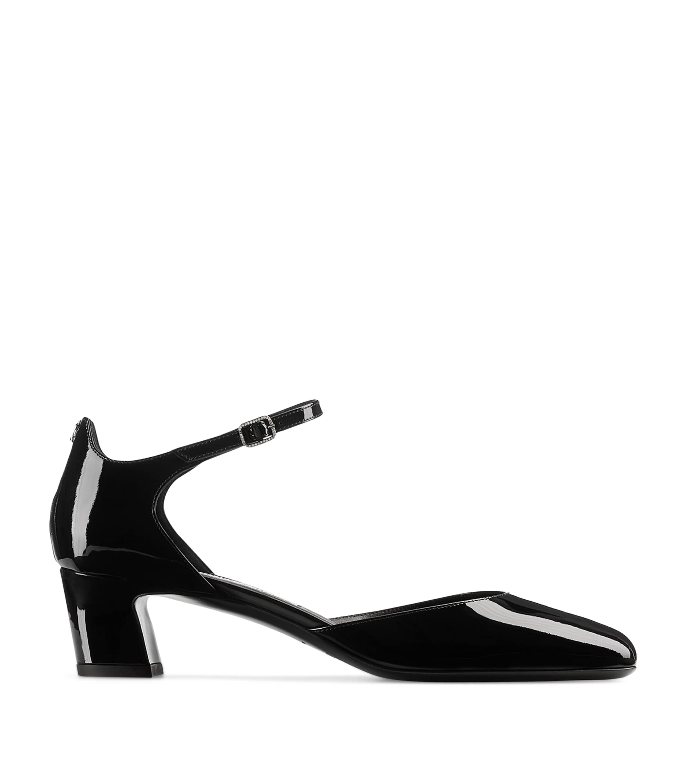 Jimmy Choo Pixie Mary Jane Block-heel Shoes
