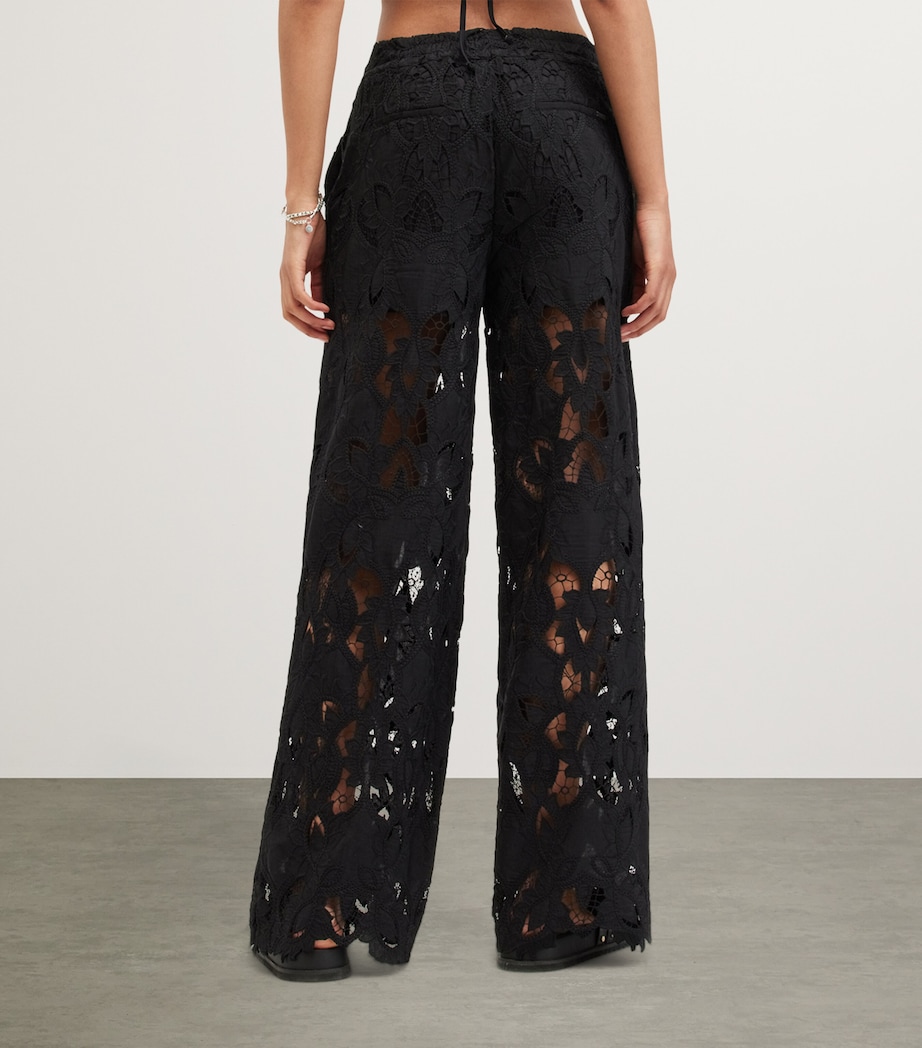 Charli Embroidered Trousers BLACK Image 4