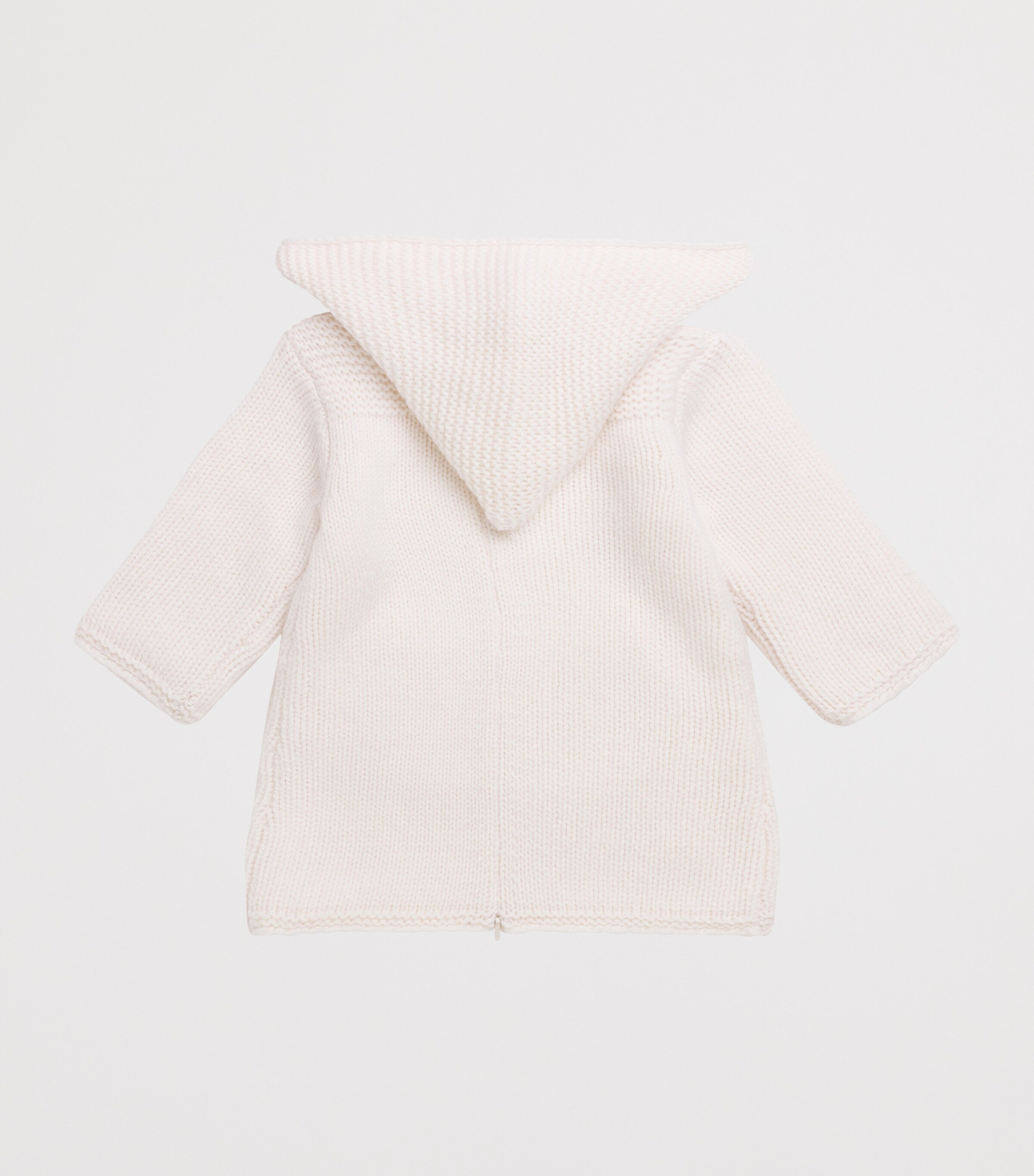 Bonpoint Cashmere Hooded Sweater (3-18 Months) Blanc Lait Image 2
