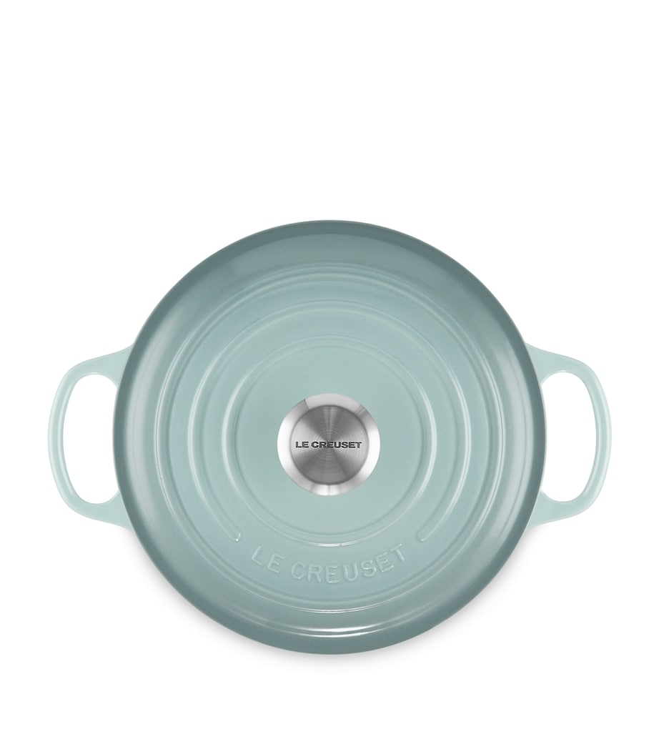 Cast Iron Round Casserole Dish (24cm) SEA SALT Image 3