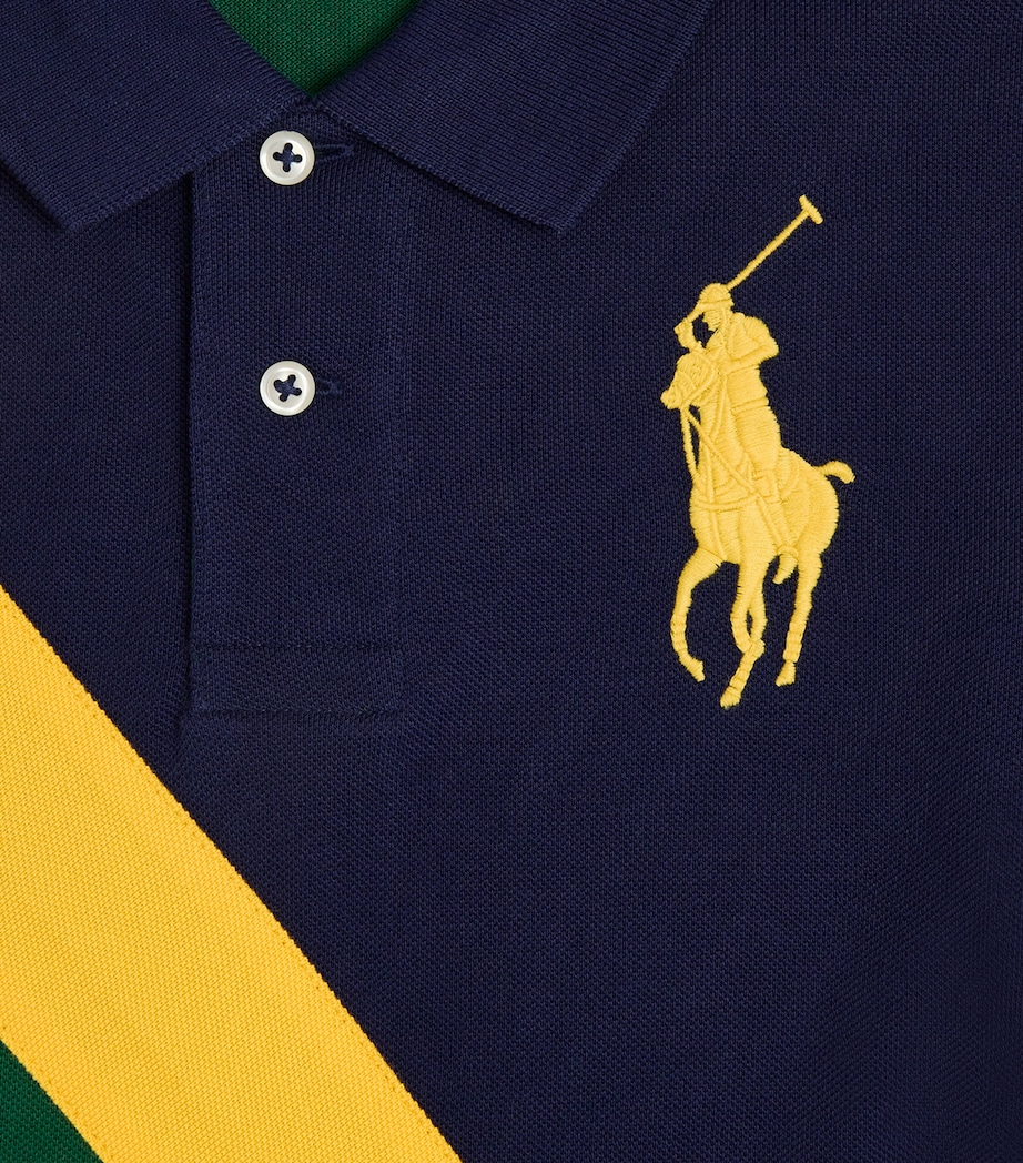 Cotton Polo Pony Polo Shirt (6-14 Years) MULTI Image 3