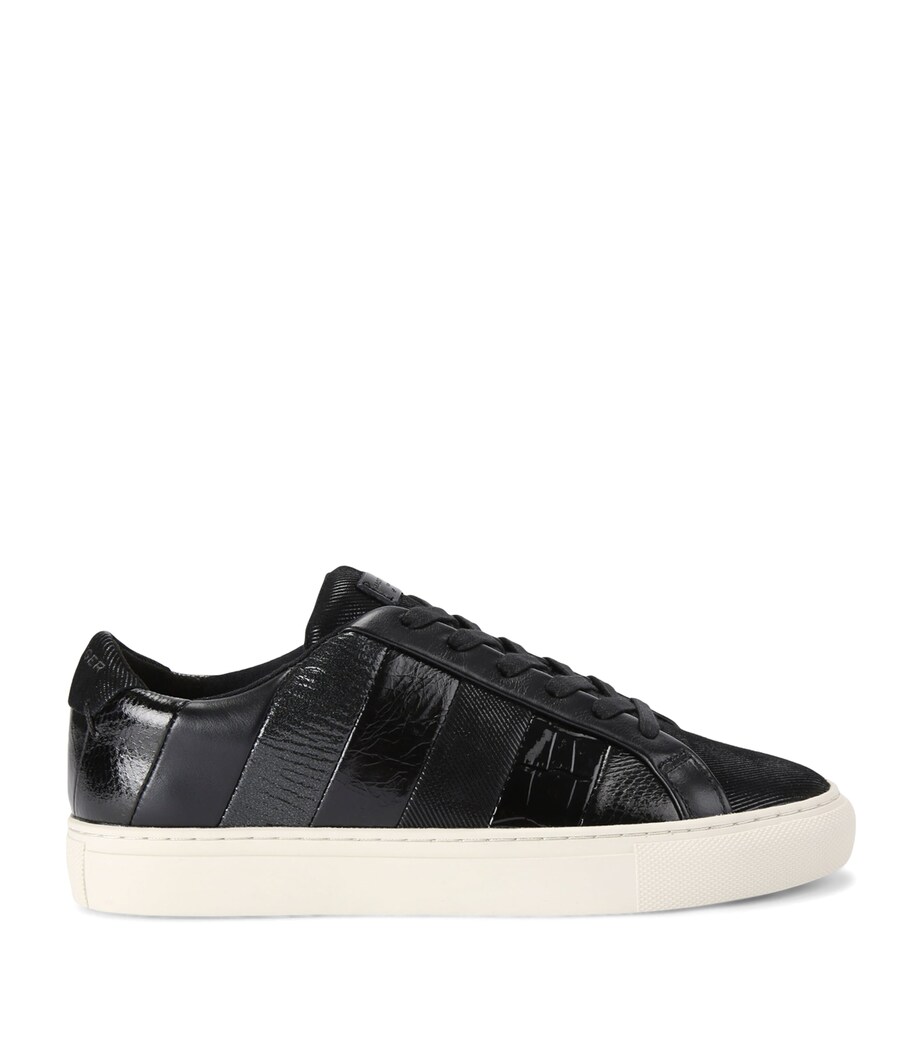 Leather Lane Stripe Sneakers BLACK Image 1